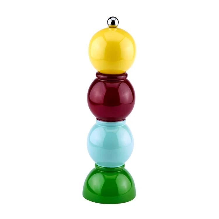 Premium Yellow Bobbin Salt and Pepper Grinder Set - Adjustable Ceramic Spice Mill for Kitchen, Dining Table & BBQ - Perfect for Home, Restaurant & Outdoor Cooking