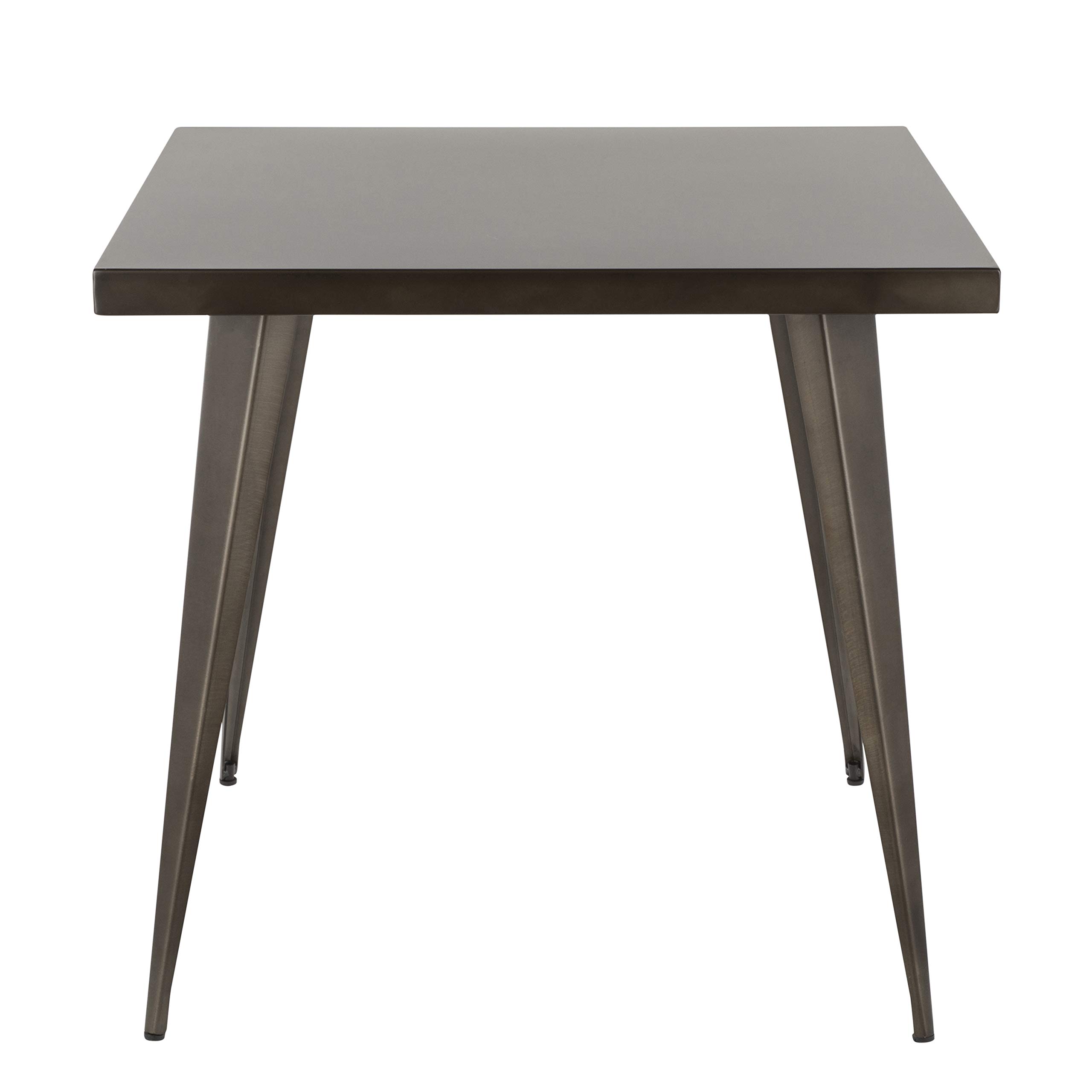 LumiSource Austin Square Dinette Table - 4-Person Small Dining Table for Kitchen, Breakfast Nook & Small Spaces | Compact & Stylish Dining Height Table for Apartments, Condos & Cozy Homes