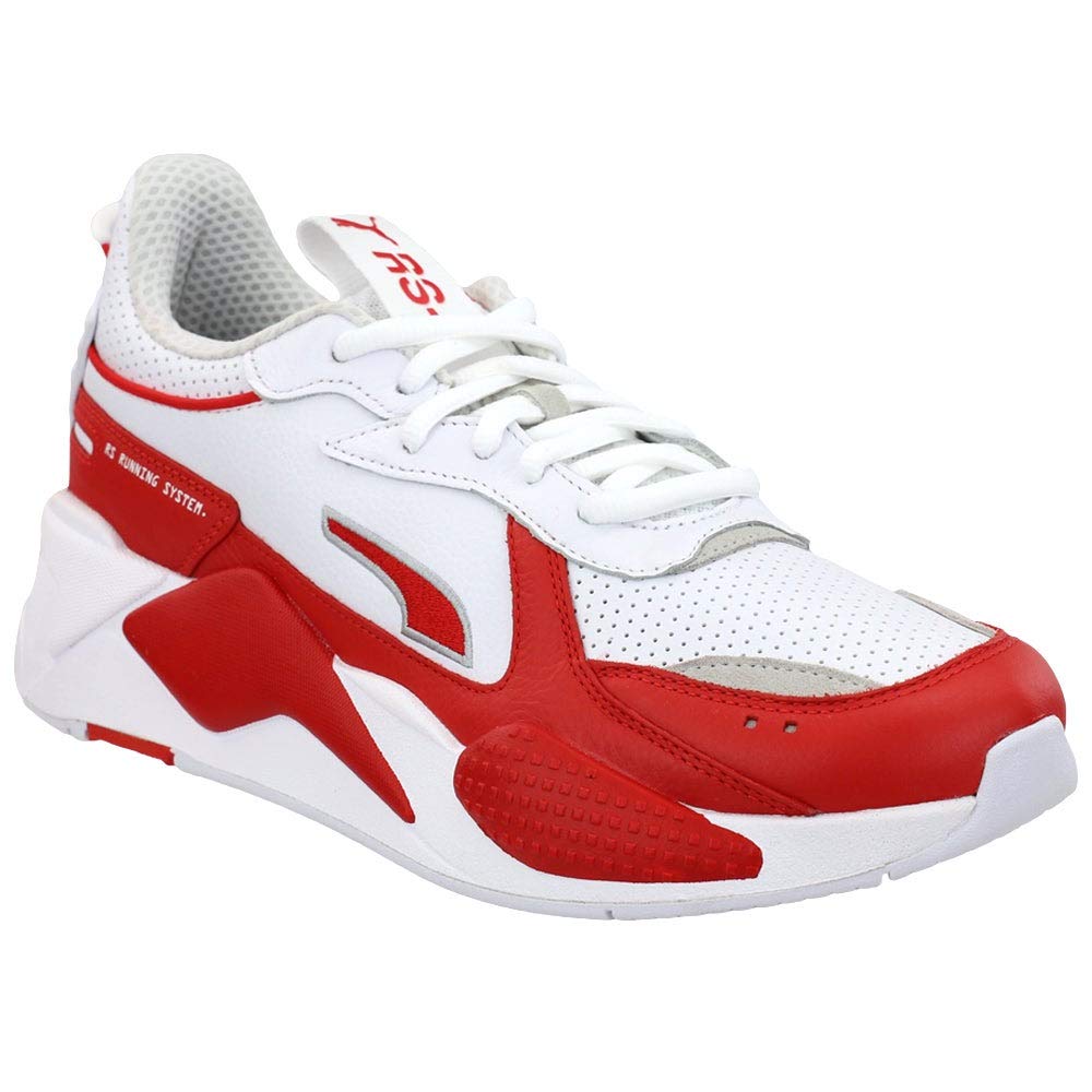 PUMA Men's RS-X Sneakers - Casual Running Shoes for Men in Red & White | Comfortable Athletic Shoes for Gym, Workout & Everyday Wear