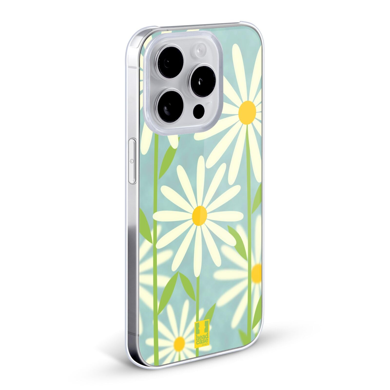 Daisy Romantic Flowers Hard Back Phone Case Compatible with Apple iPhone 7/8/SE (2020 & 2022) - Cute Floral Protective Cover for Everyday Use & Gift Giving