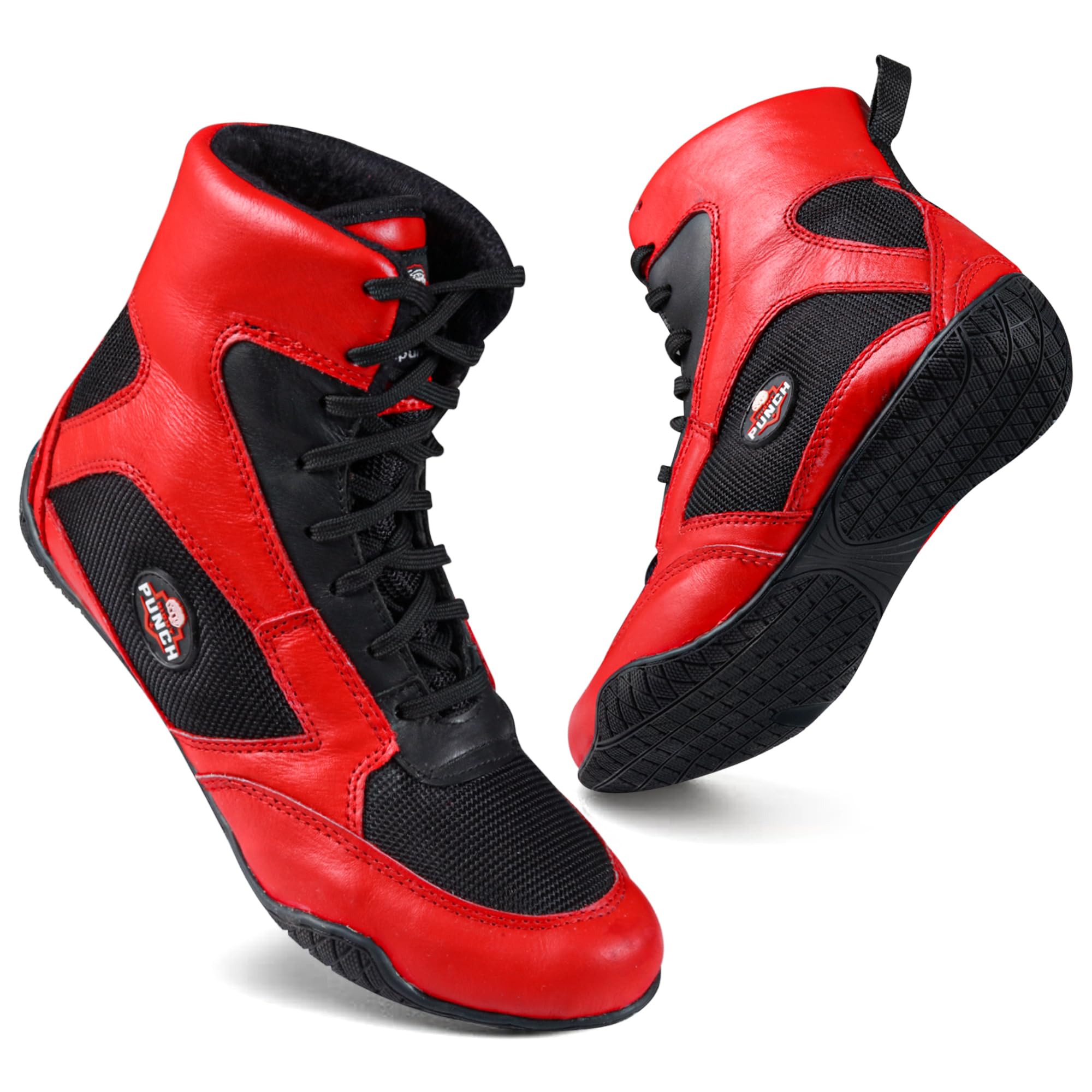 Breathable Boxing Shoes for Men, Women & Youth - Non-Slip Lightweight Training Shoes with Durable Rubber Sole | Perfect for Boxing, MMA, Kickboxing & Gym Workouts