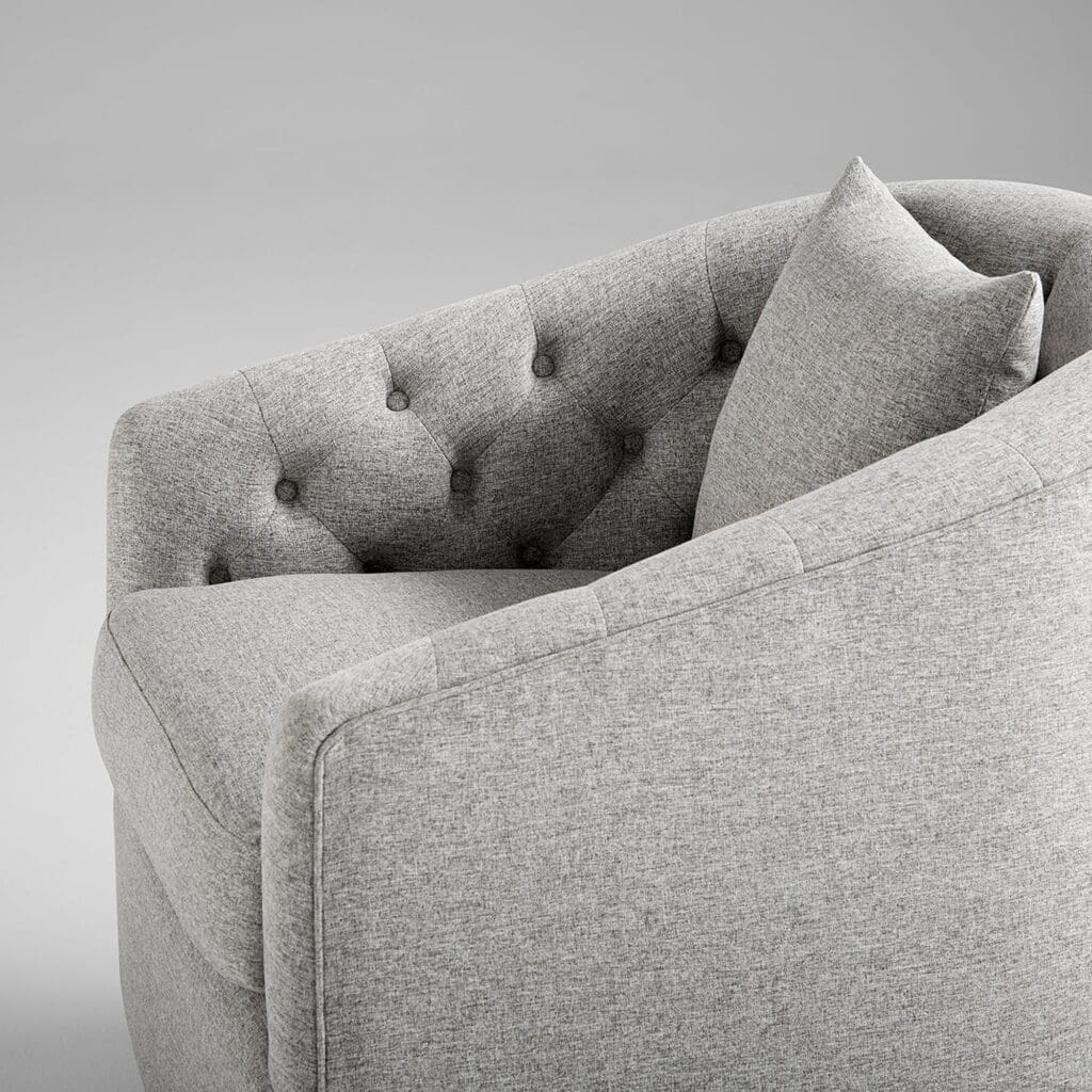 Cyan Design 10788 Occasionelle Chair in Grey - Elegant Accent Chair for Living Room, Bedroom, or Office Decor