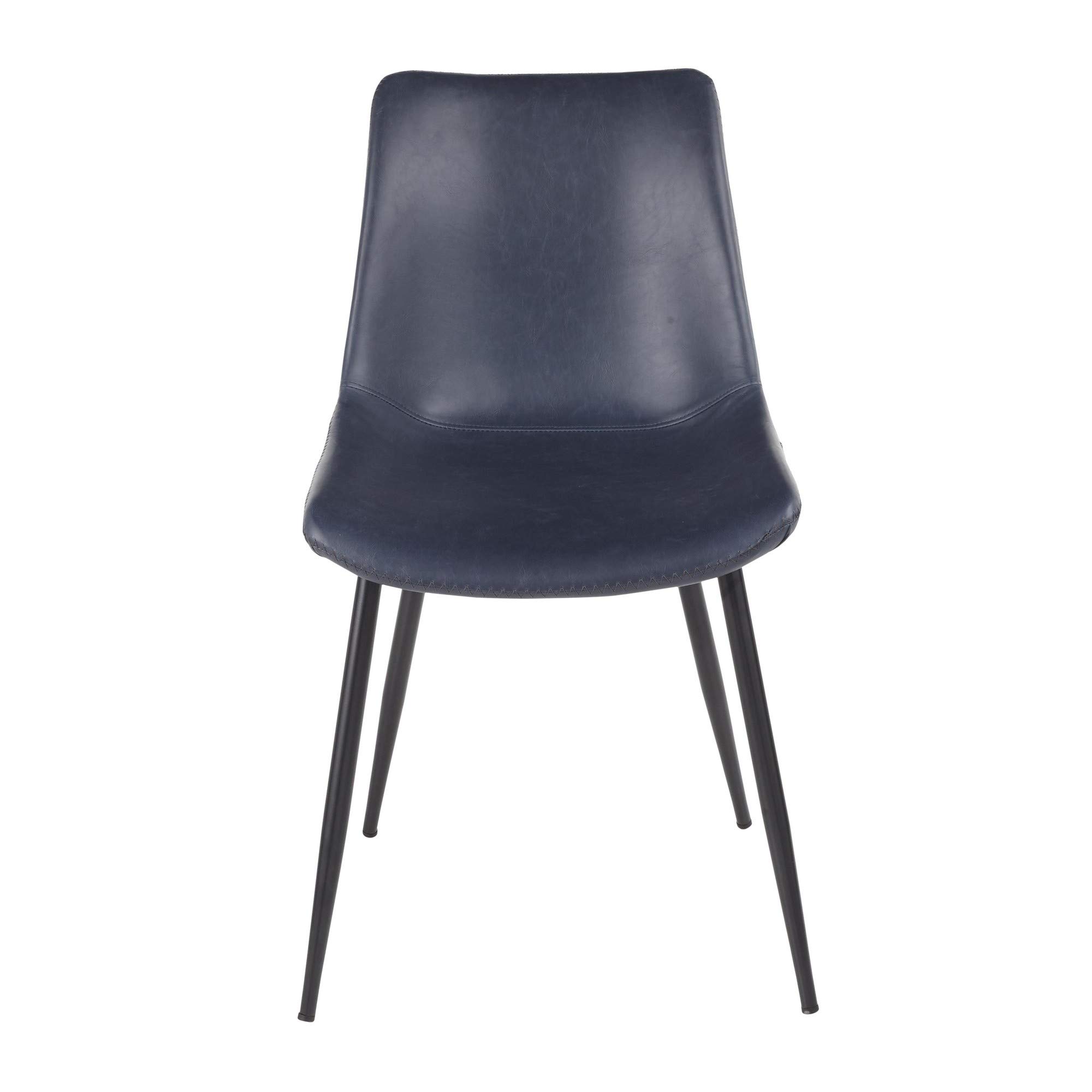 LumiSource Durango Upholstered Dining Chairs Set of 2 - Modern Kitchen & Dining Room Chairs with Padded Seat for Comfortable Meals, Entertaining & Family Gatherings