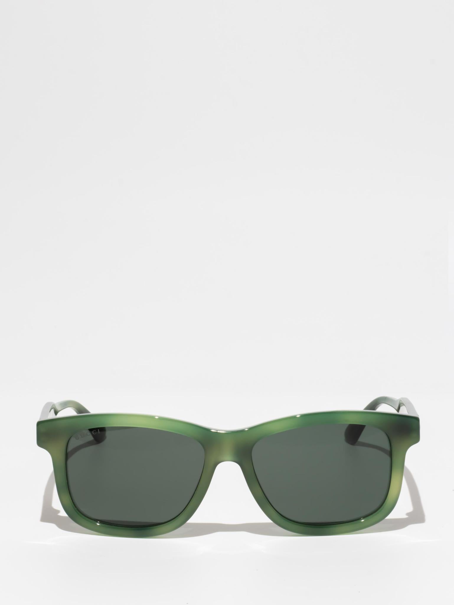 GUCCI GG0824S 008 Havana Green Sunglasses for Women - Luxury Designer Shades for Summer, Beach & Outdoor Activities