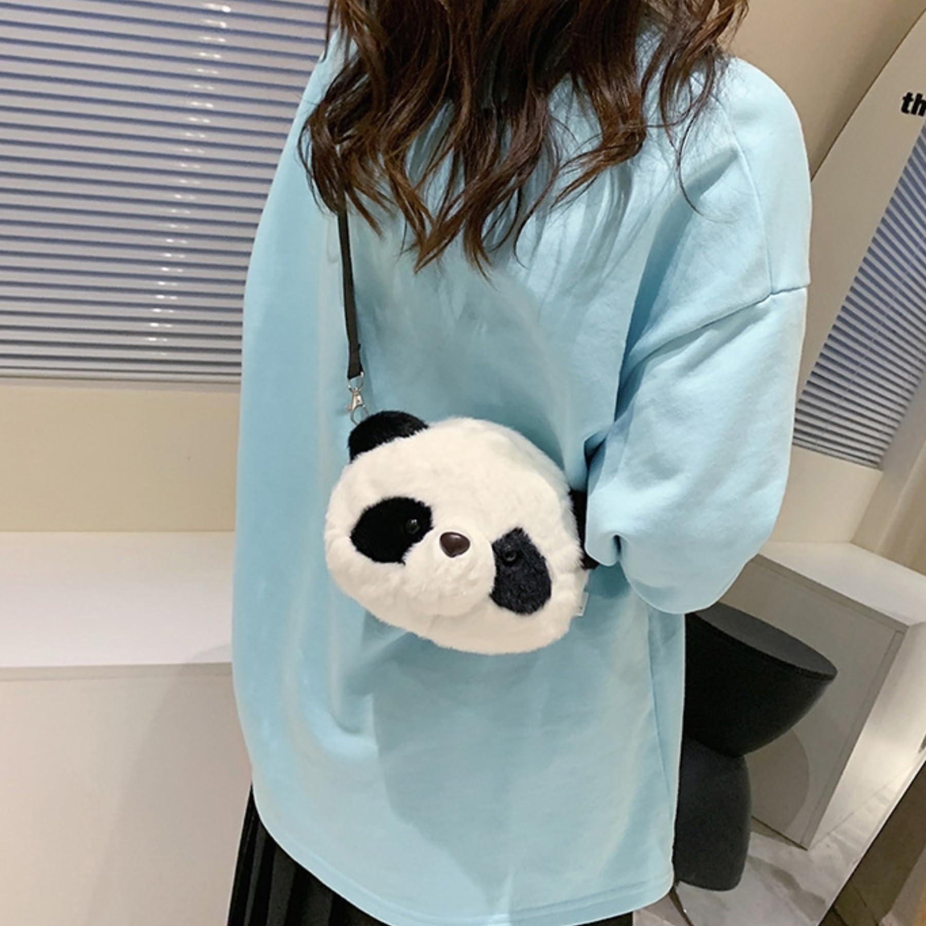 Panda Purse & Accessories Set for Women - Stylish Crossbody Bag, Cute Bracelet, Fashion Keychains, Trendy Necklace | Perfect for Daily Use, Travel, Gift Giving and Special Occasions