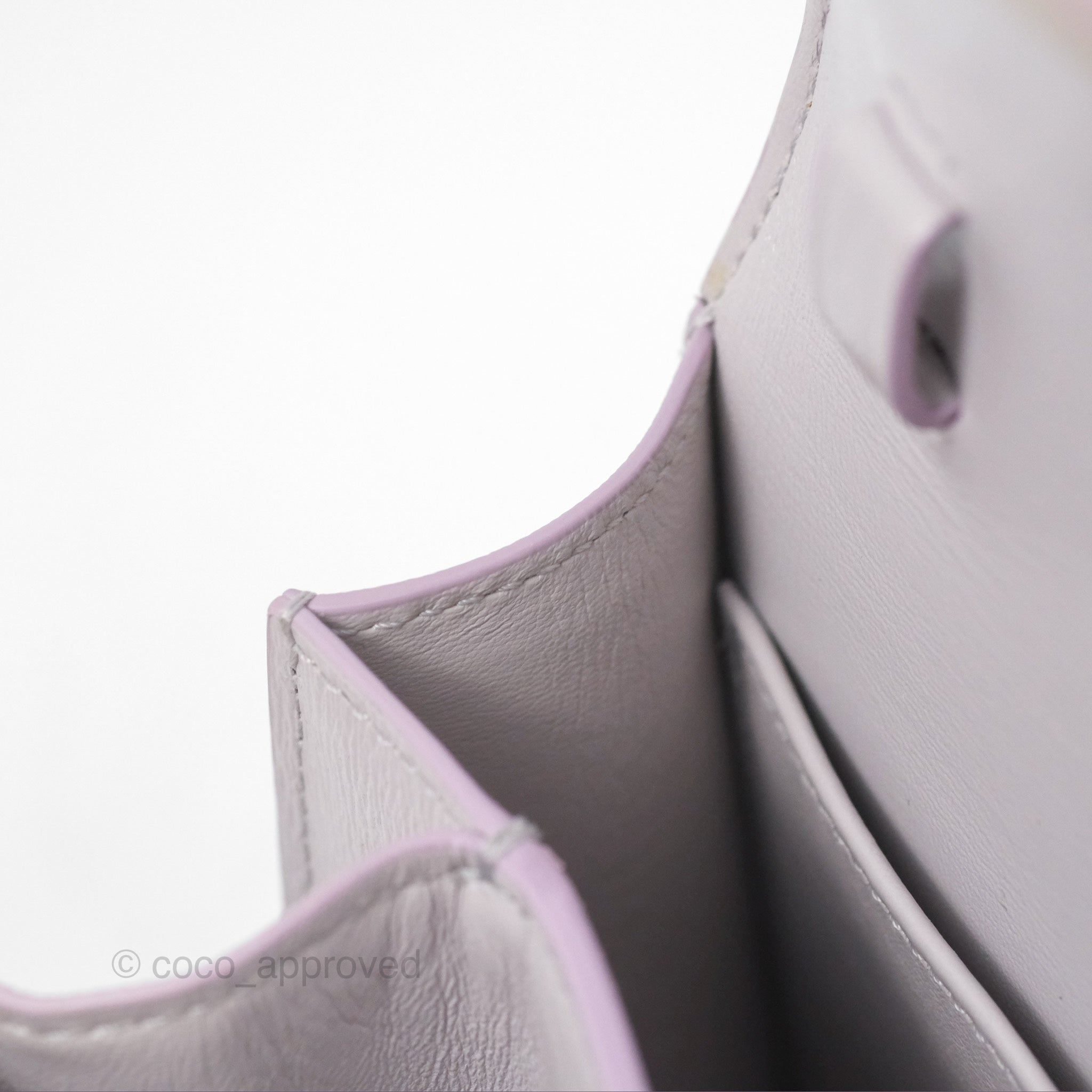 Celine Teen Classic Box Flap Bag in Lavender Grey Liege Calfskin Leather - Luxury Crossbody Purse for Women, Perfect for Date Night & Special Occasions