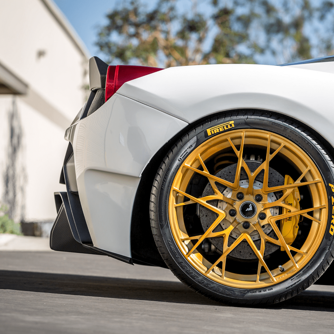Ferrari 458 Italia VX Aero Rear Bumper with Rear Diffuser & Exhaust Tips - High Performance Carbon Fiber Body Kit for Track & Street Racing