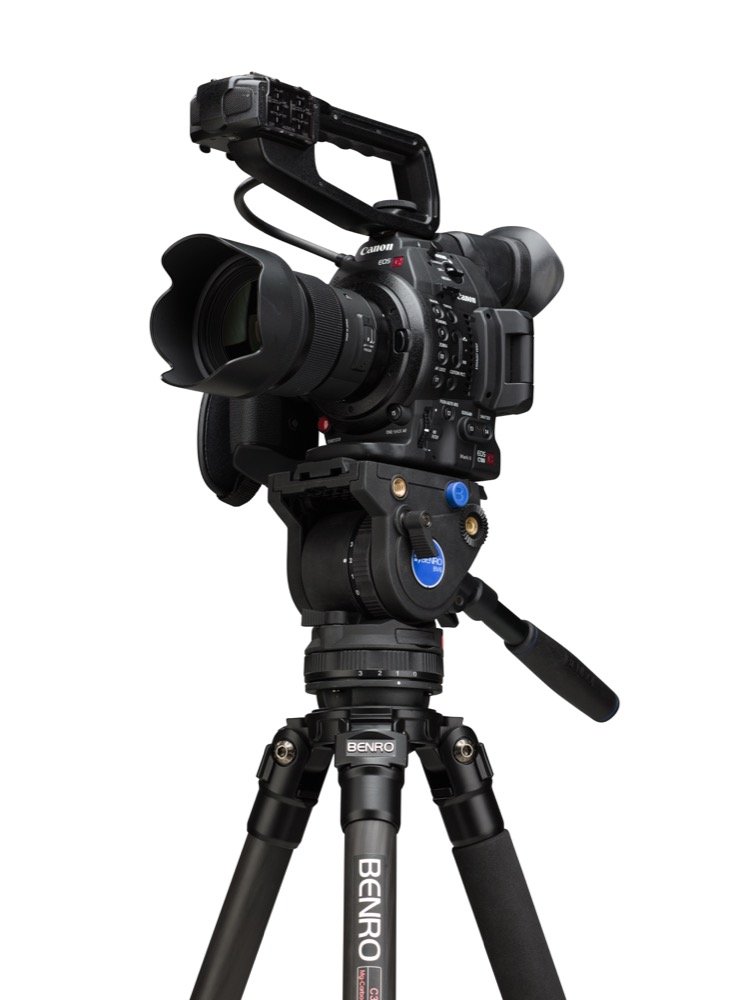 Benro A673TMBS8 S8 Tandem Video Tripod Kit (Black) - Professional Aluminum Tripod with Fluid Head for DSLR Cameras, Perfect for Filmmaking, Live Streaming & Outdoor Photography