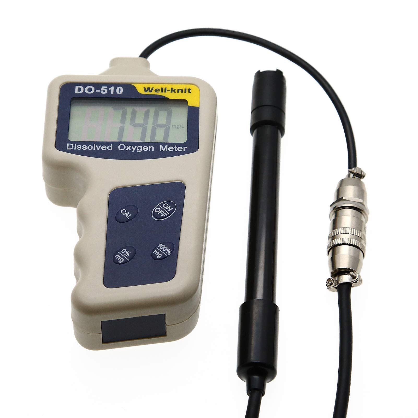 Portable Dissolved Oxygen Meter - Digital DO Water Tester for Aquariums, Ponds & Hydroponics | Accurate Oxygen Level Analyzer for Water Quality Testing | Perfect for Home, Lab & Outdoor Use