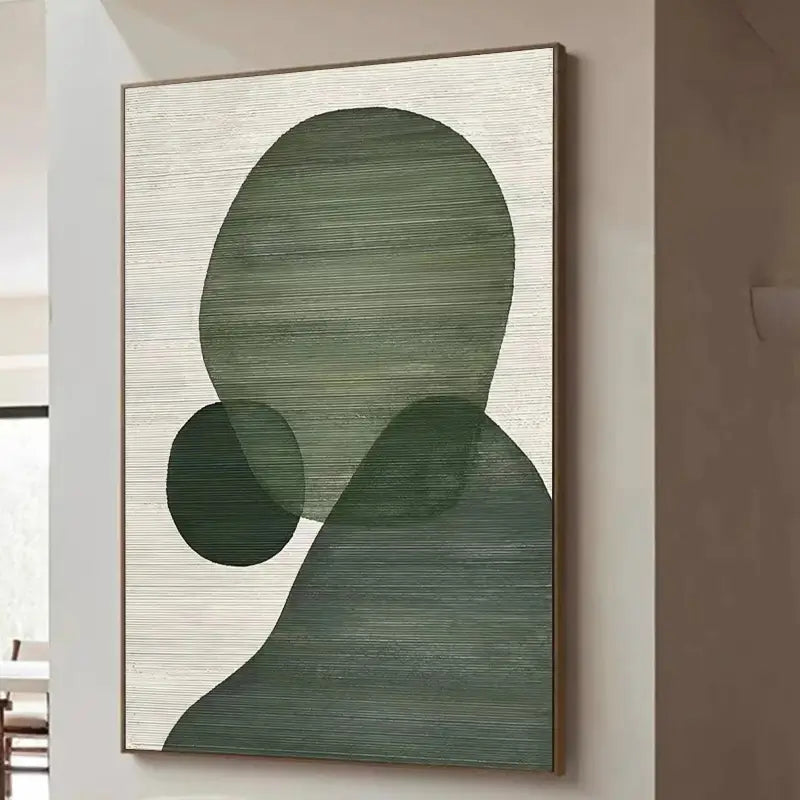 Abstract Tranquility Art Painting - Modern Wall Decor for Living Room, Bedroom & Office - Handmade Canvas Artwork #WS013