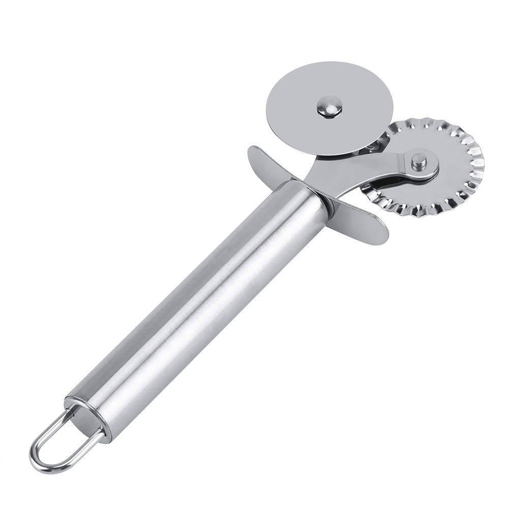 Premium Stainless Steel Pizza Cutter Wheel - Sharp Kitchen Tool for Slicing Pizza, Pies, Cakes & Dough - Perfect for Home, Restaurant & Party Use
