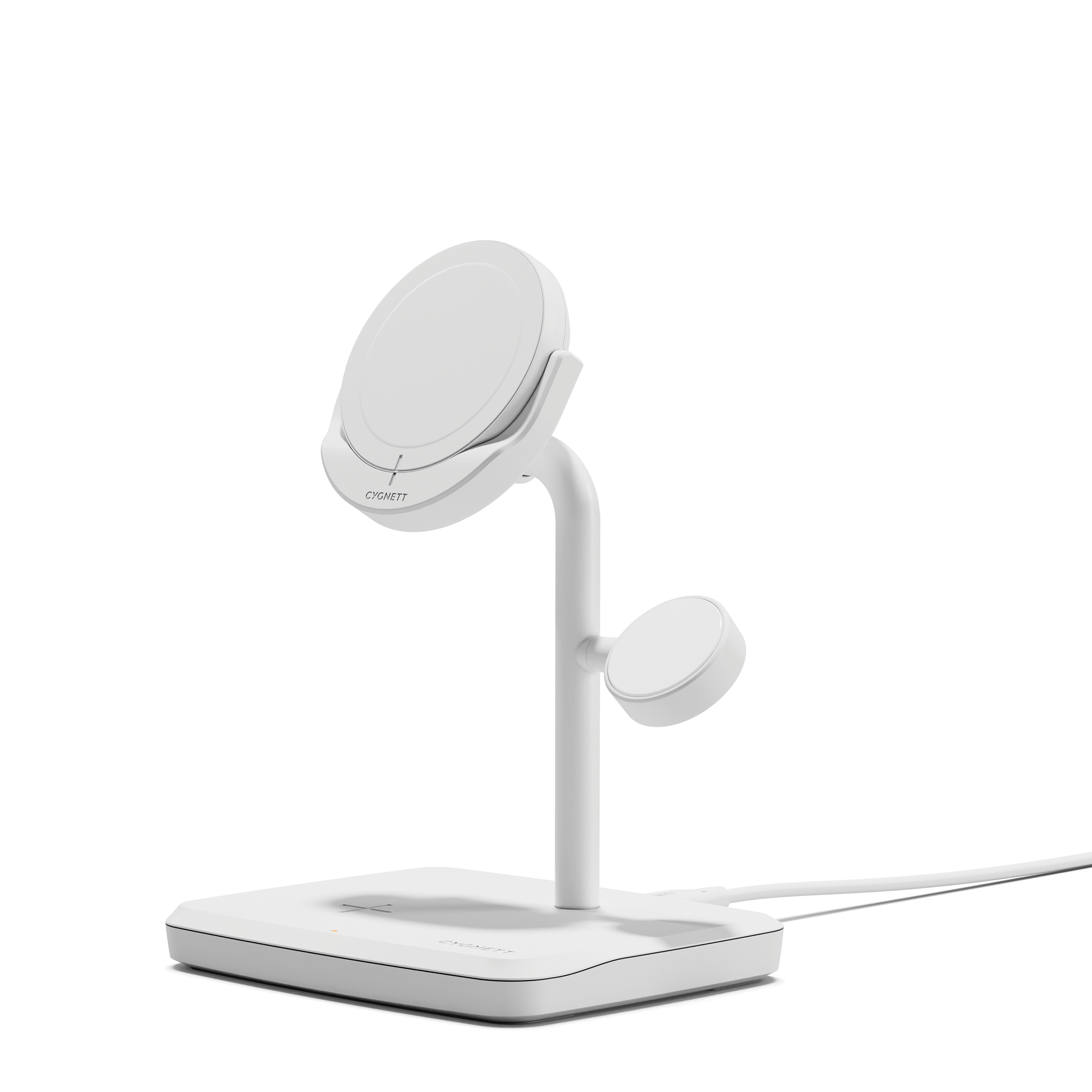 3 in 1 Magnetic Wireless Charger Stand for iPhone 15/14/13, Samsung Galaxy S23/S22 - Qi2.0 Certified Fast Charging Pad for Phone, AirPods, Apple Watch - Perfect for Home, Office & Travel
