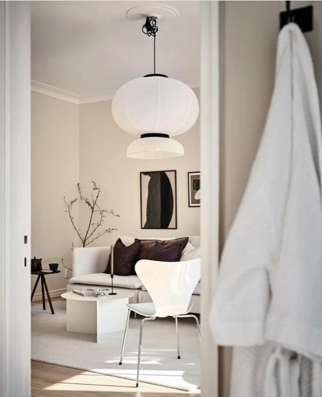 Formakami Pendant Swag Lamp - Modern Paper Shade Hanging Light for Dining Room, Bedroom & Living Room Decor