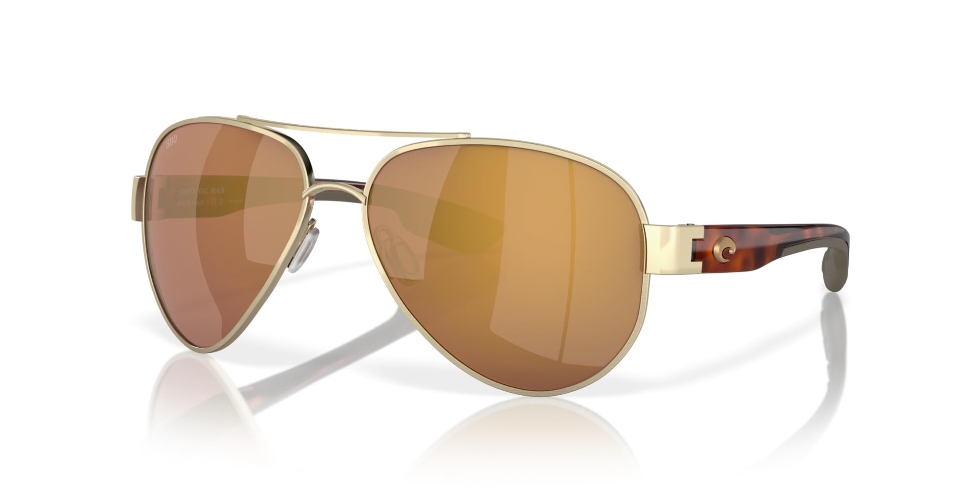 Costa Del Mar Men's South Point Aviator Sunglasses - Polarized UV Protection for Outdoor Sports & Driving | Fishing, Hiking, Beach & Travel Accessories