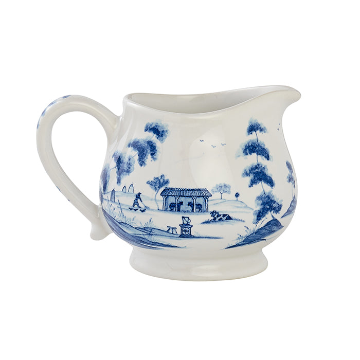 Delft Blue Creamer Pitcher - Elegant Dutch Ceramic Milk Jug for Tea & Coffee - Perfect for Country Estate, Farmhouse, or Main House Dining Decor