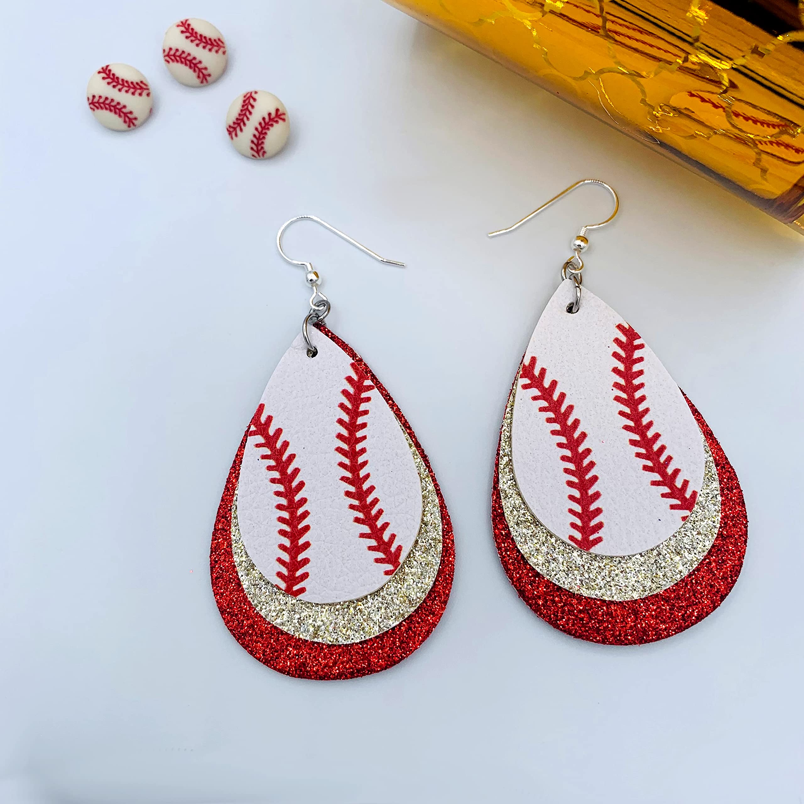 Baseball Earrings for Women - Stylish Baseball Jewelry Gift for Mom - Sports Mom Accessories - Baseball Fan Gifts - Perfect for Game Day, Mother's Day & Baseball Lovers