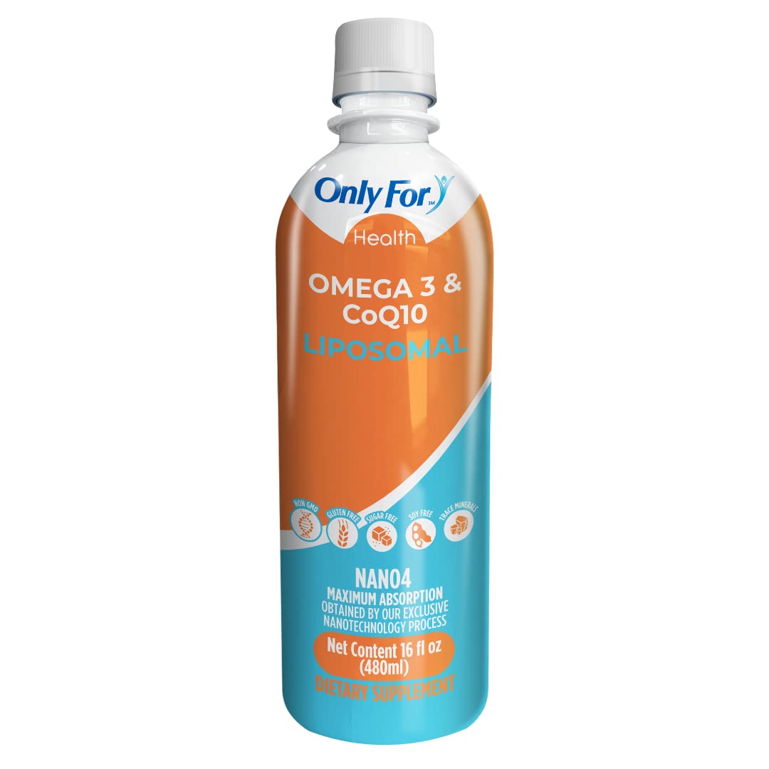 Omega 3 & CoQ10 Liposomal Supplement - High Absorption Nanotechnology, 30 Servings (1 Tbsp Daily) for Heart Health & Energy Boost - Perfect for Active Lifestyles & Wellness Routines