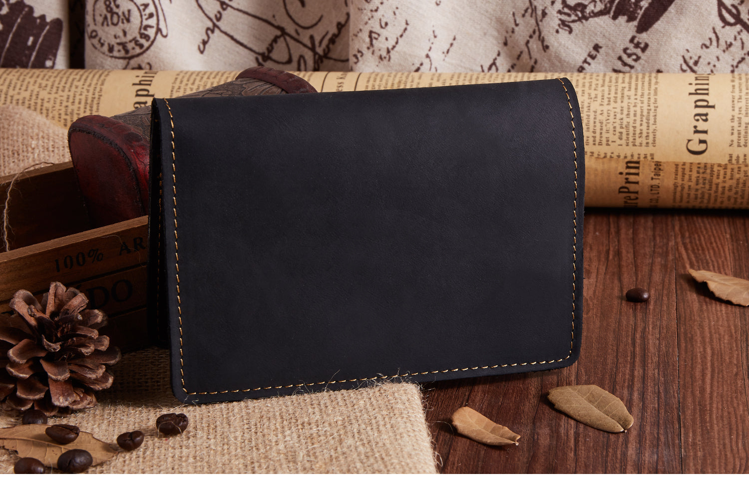 Premium Unisex Dual Fold Passport Holder - RFID Blocking Travel Wallet for Passport, ID Cards & Boarding Passes - Perfect for International Travel & Business Trips