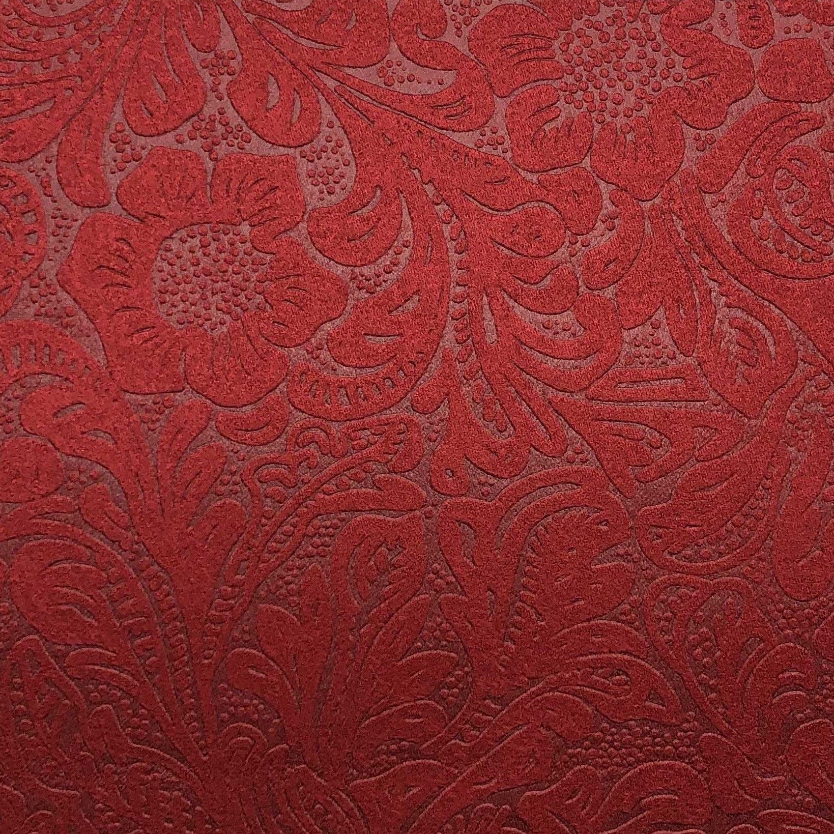 Premium Cheyenne Red Faux Leather Swatch - Vegan Leather Sample for Upholstery, Handbags & DIY Crafts - Perfect for Fashion Designers & Home Decor Projects