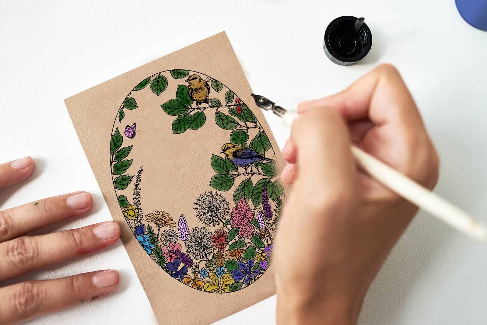 DIY Scrapbooking Clear Stamps - Spring Birds, Flowers, Leaves, Butterflies Silicone Rubber Stamps for Card Making, Photo Album Decorations | Perfect for Handmade Greeting Cards, Journals, and Craft Projects