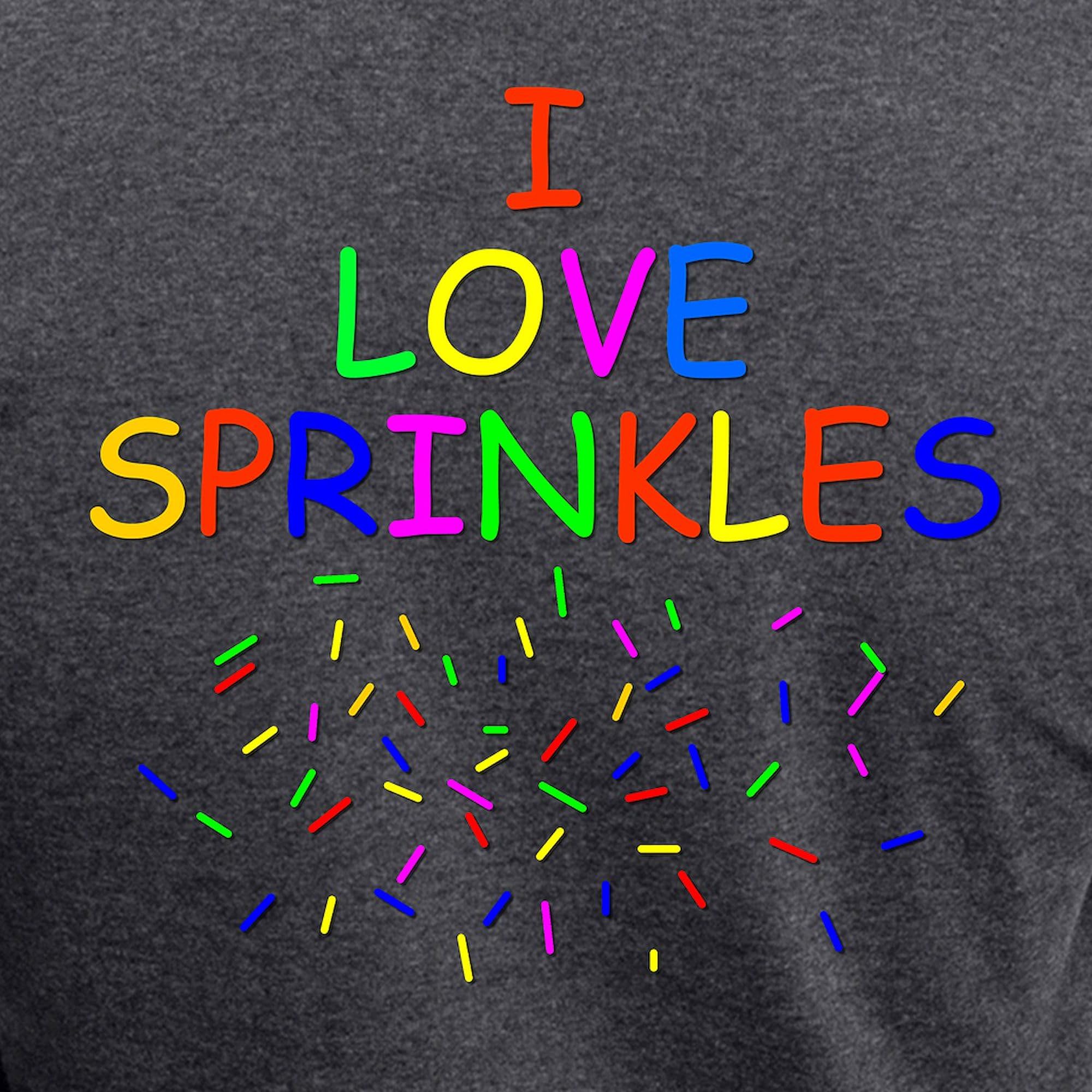 Women's Charcoal 'I Love Sprinkles' Pajama Set - Cozy Novelty Sleepwear for Women | Perfect for Sleepovers, Relaxing at Home & Gift Giving