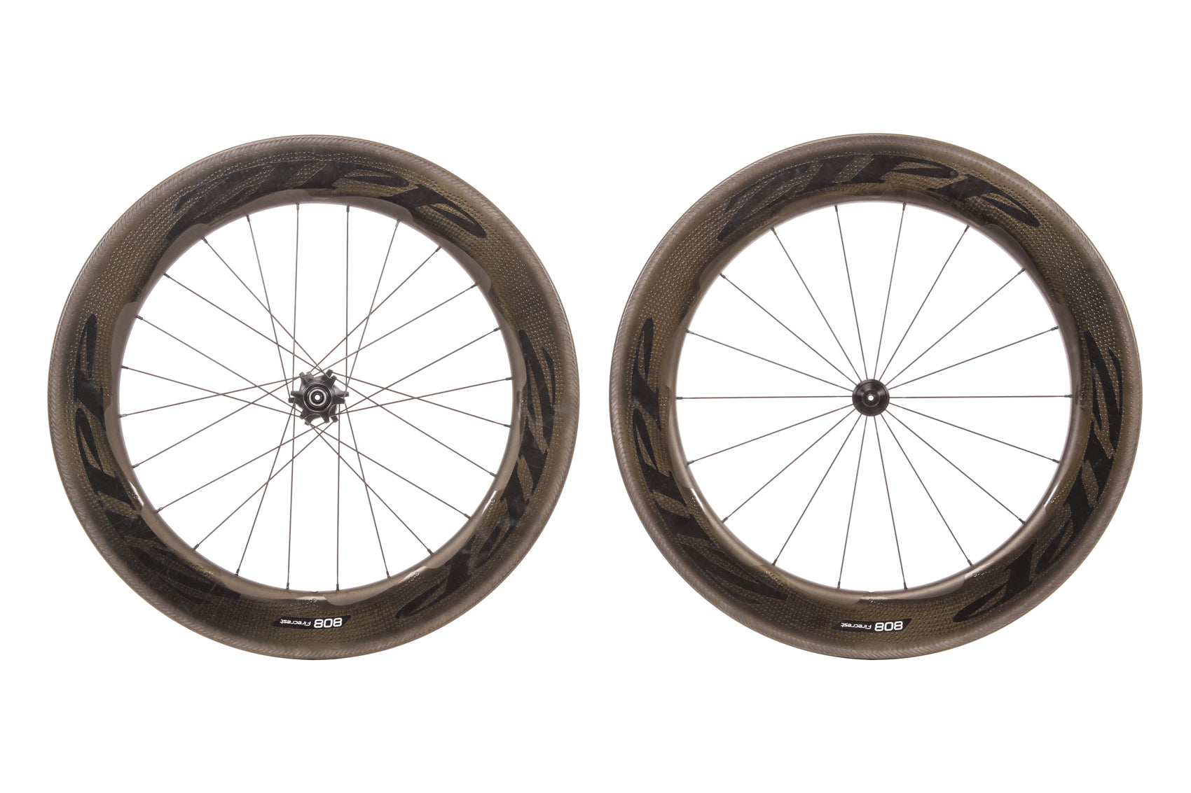 Zipp 808 Firecrest Carbon Clincher Rim Brake Wheelset - 2019 Model | High-Performance Road Bike Wheels for Racing & Triathlon Training