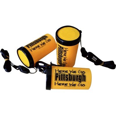 Sports Horn - Here We Go Pittsburgh - Loud Air Horn for Football Games, Tailgating & Sporting Events - Perfect for Steelers Fans & NFL Enthusiasts