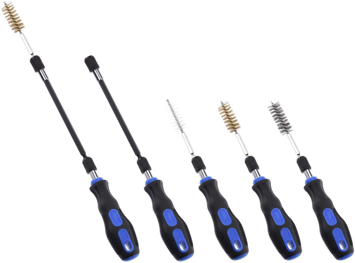 NEIKO 00325A 38-Piece Wire Brush Drill Attachment Set with 1/4-Inch Hex Shank | SAE & MM Brushes Assortment | Compatible with Power Drills & Die Grinders | Perfect for Rust Removal, Surface Cleaning & Metal Polishing