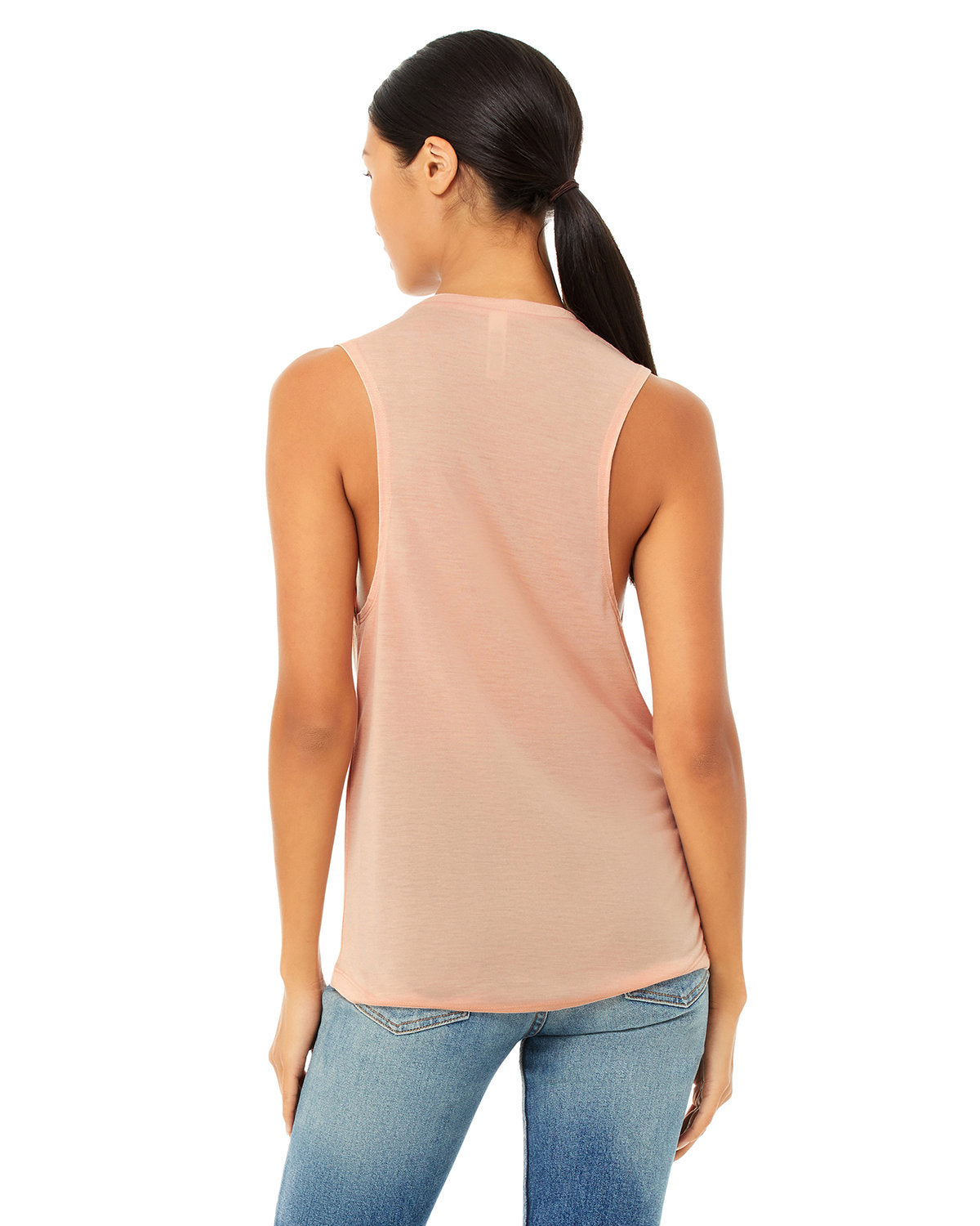 Bella + Canvas B8803 Women's Flowy Scoop Neck Muscle Tank Top - Soft & Breathable for Yoga, Gym & Summer Outfits