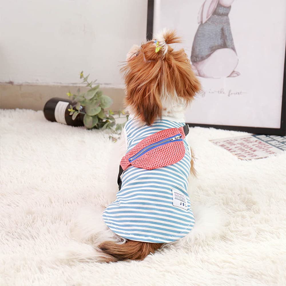HUANSUN Summer Dog Clothes - Breathable Pet Vest & Shirt with Stripe Design for Puppies and Dogs | Perfect for Outdoor Walks, Beach Trips, and Pet Costume Parties