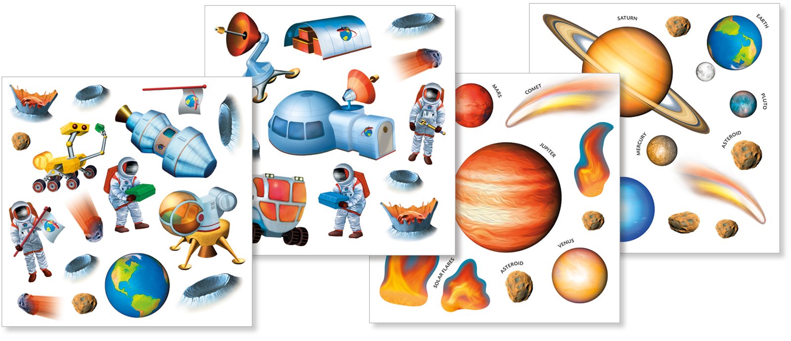 Peaceable Kingdom Space Adventure Reusable Sticker Tote - Fun Sticker Activity for Kids | Perfect for Travel, Playtime & Creative Learning