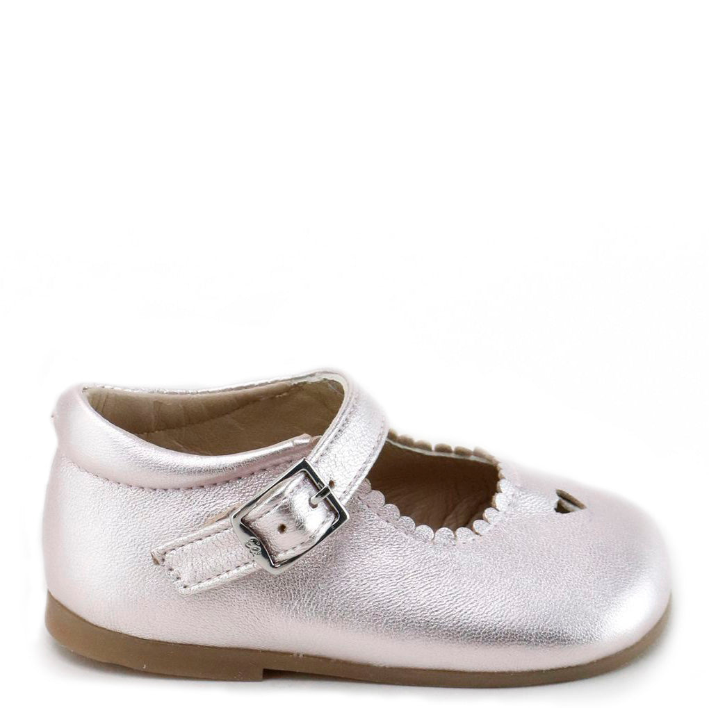 Pink Shimmer Heart Baby Shoes for Girls - Soft & Comfortable First Walkers - Perfect for Newborn, Infant, Toddler - Ideal for Special Occasions, Photo Shoots & Everyday Wear