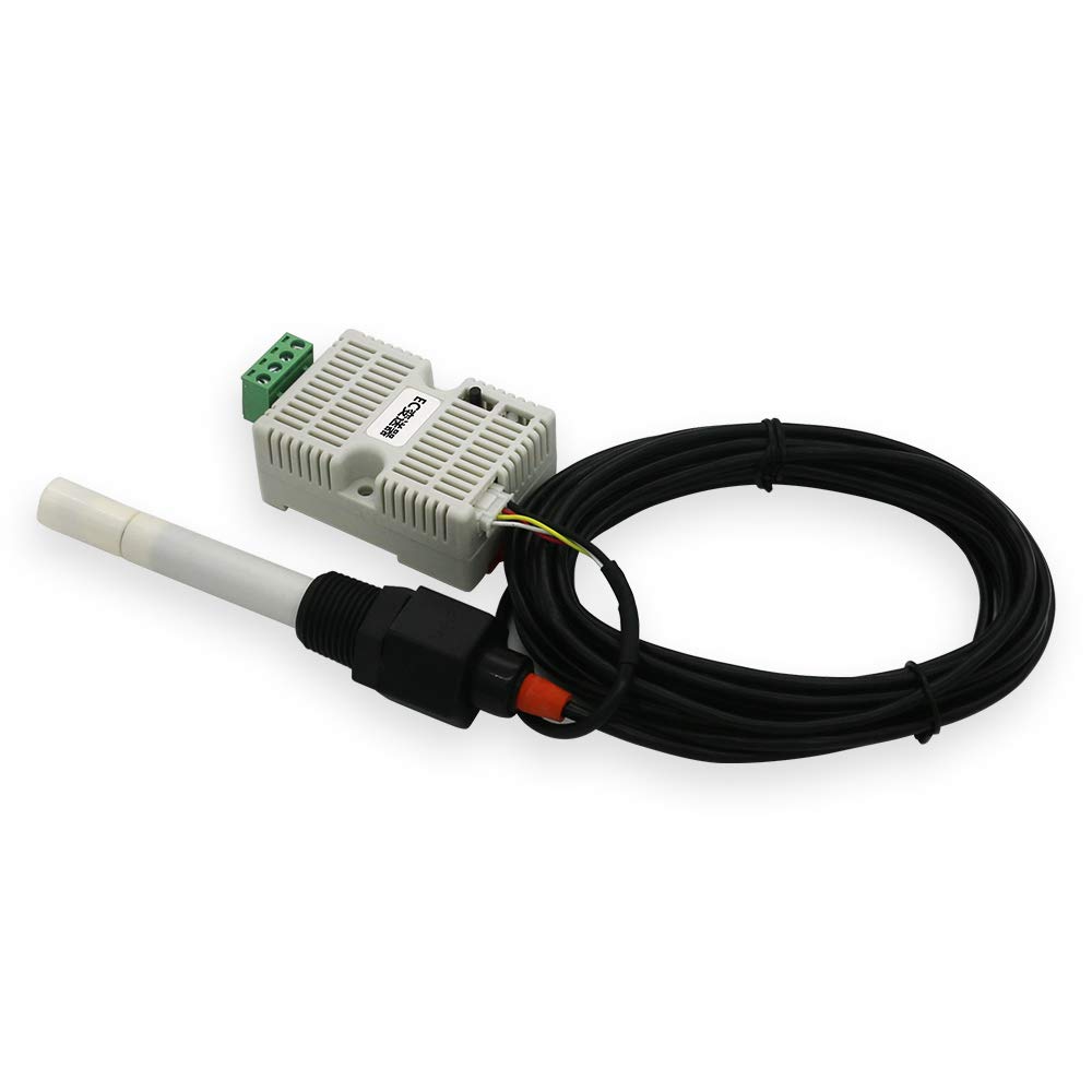 Taidacent EC Transmitter for Water Quality Monitoring - 0-44000us/cm Conductivity Sensor with RS485 & 4-20mA Output for Online TDS Detection (Ideal for Hydroponics, Aquaculture, and Industrial Water Treatment)