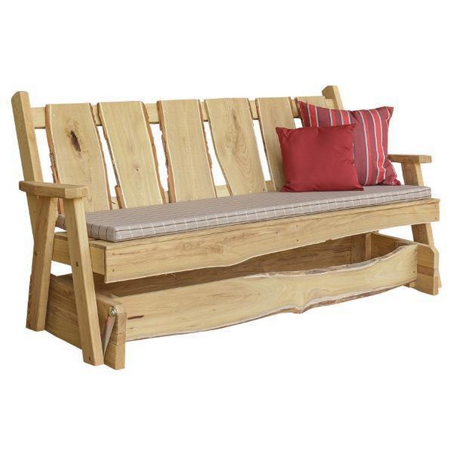 Timberland Garden Bench by A&L Furniture - Outdoor Wooden Bench for Patio, Garden, and Backyard - Durable & Weather-Resistant for Year-Round Use