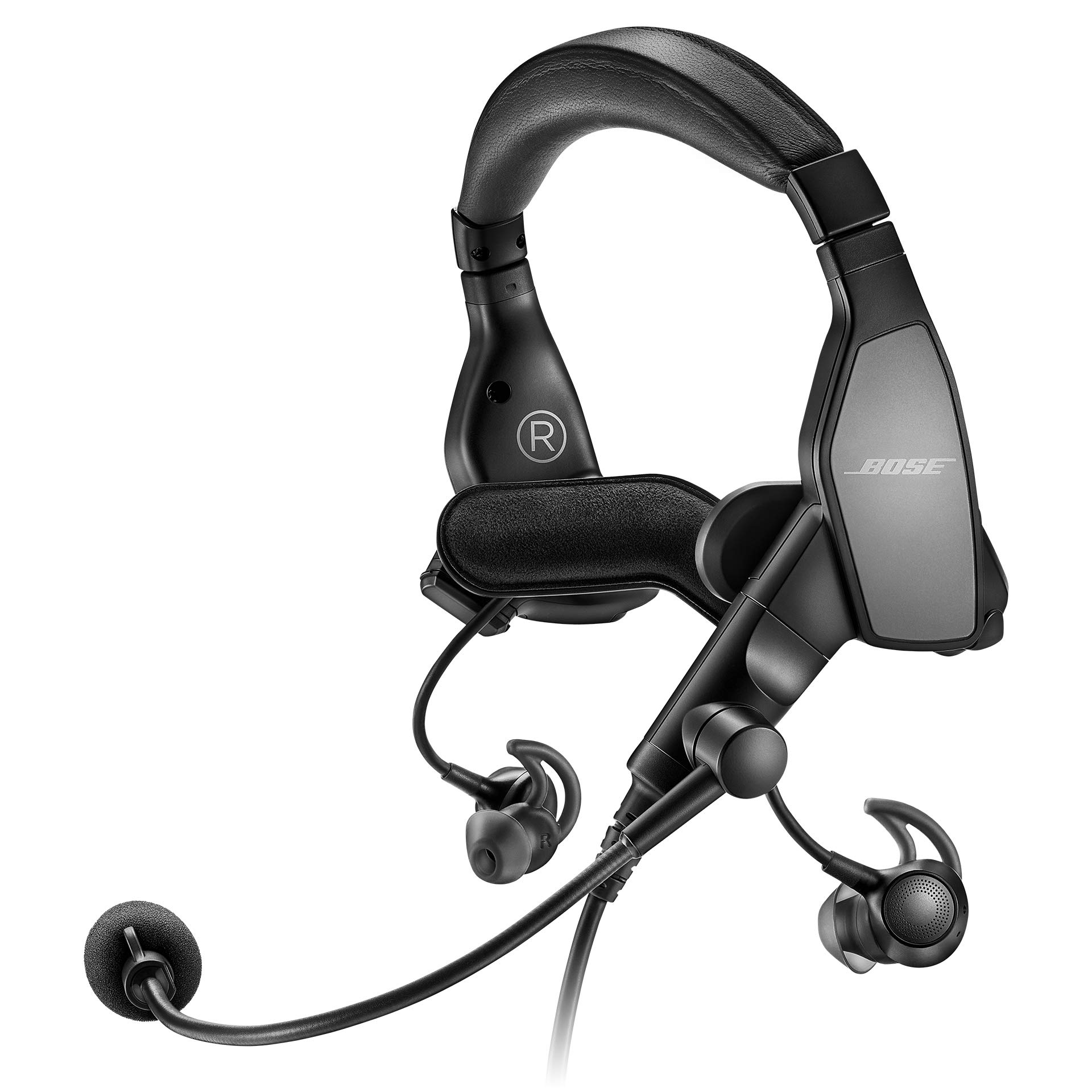 Bose Proflight Series 2 Aviation Headset - Non-Bluetooth Pilot Headphones with 5 Pin XLR Cable (Black) | Perfect for Commercial & Private Aircraft Cockpits