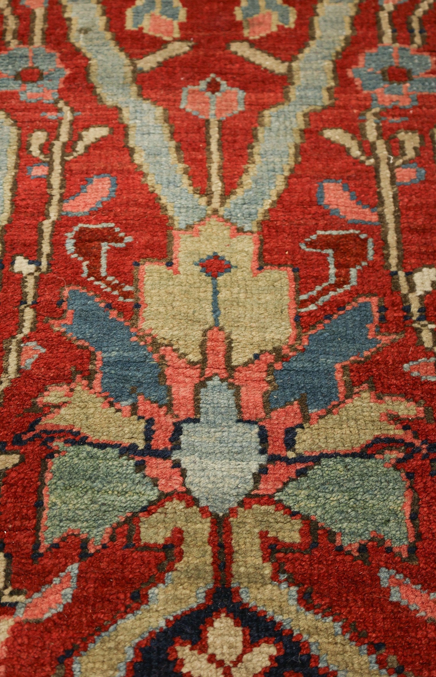Antique Heriz Handwoven Tribal Rug J76450 - Authentic Persian Carpet for Living Room, Bedroom & Home Decor