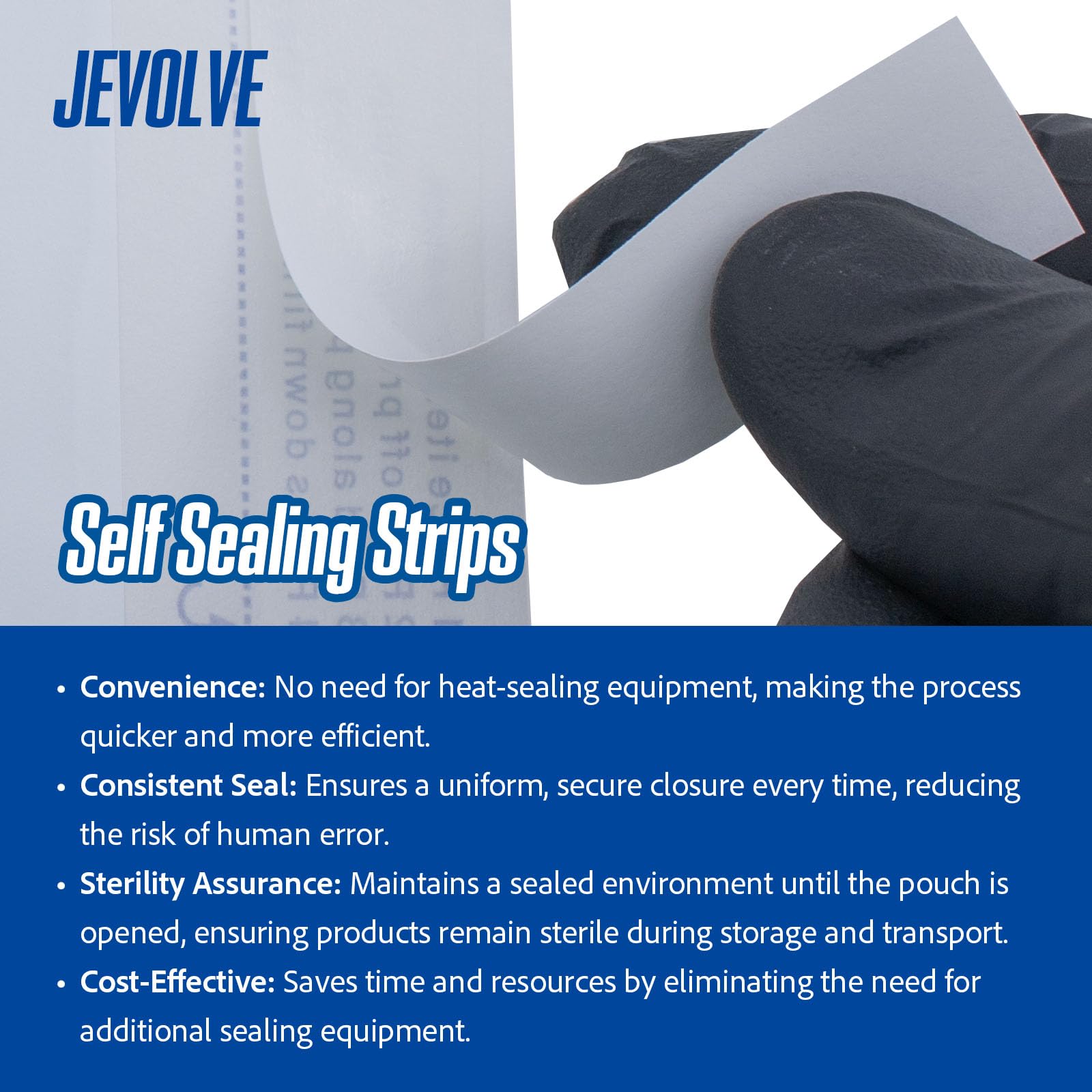 1000 Pack Self Seal Sterilization Pouches 5.25