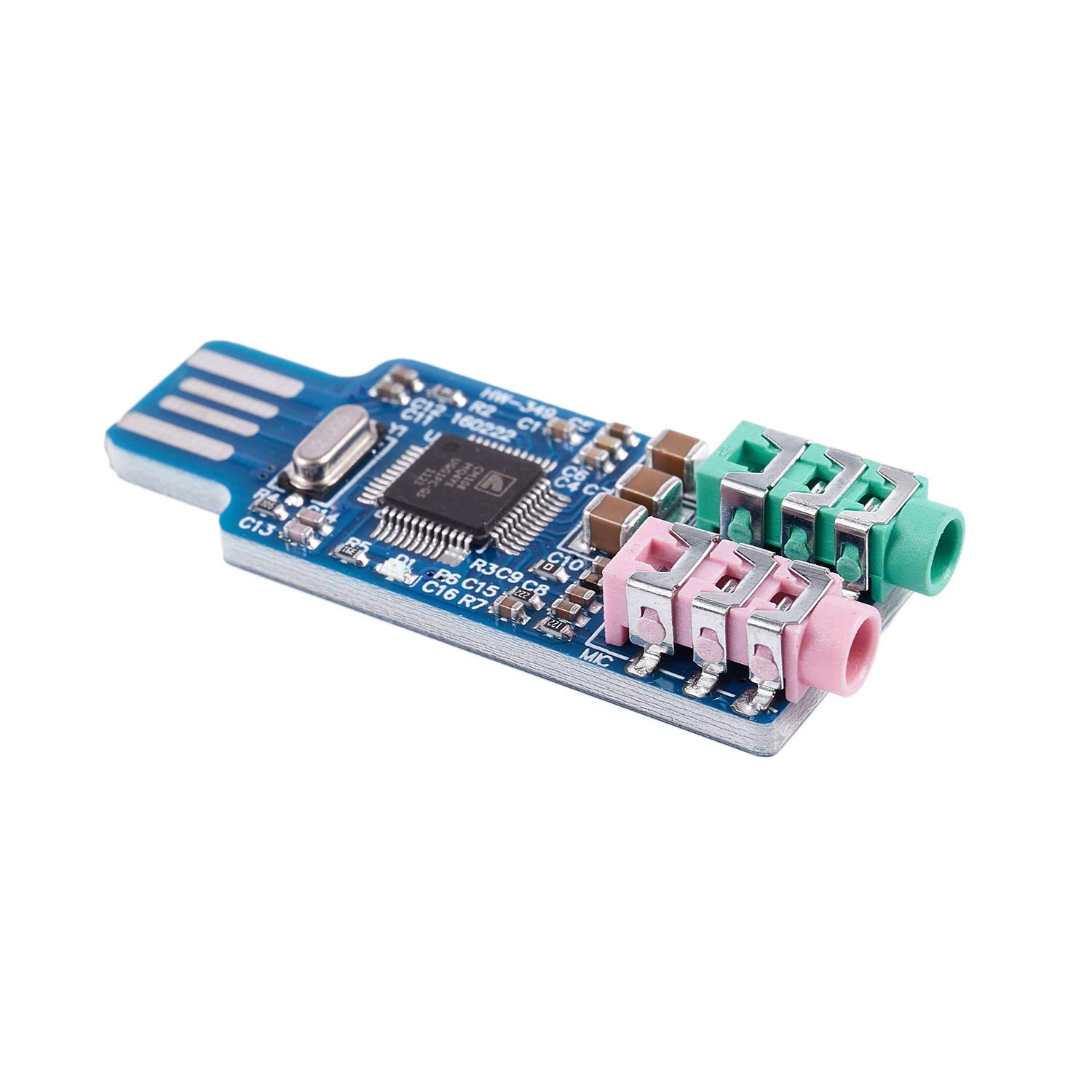 Karriter USB Sound Card with CM108 Chip - High-Quality External Audio Adapter for PC, Laptop, Gaming & Music Production