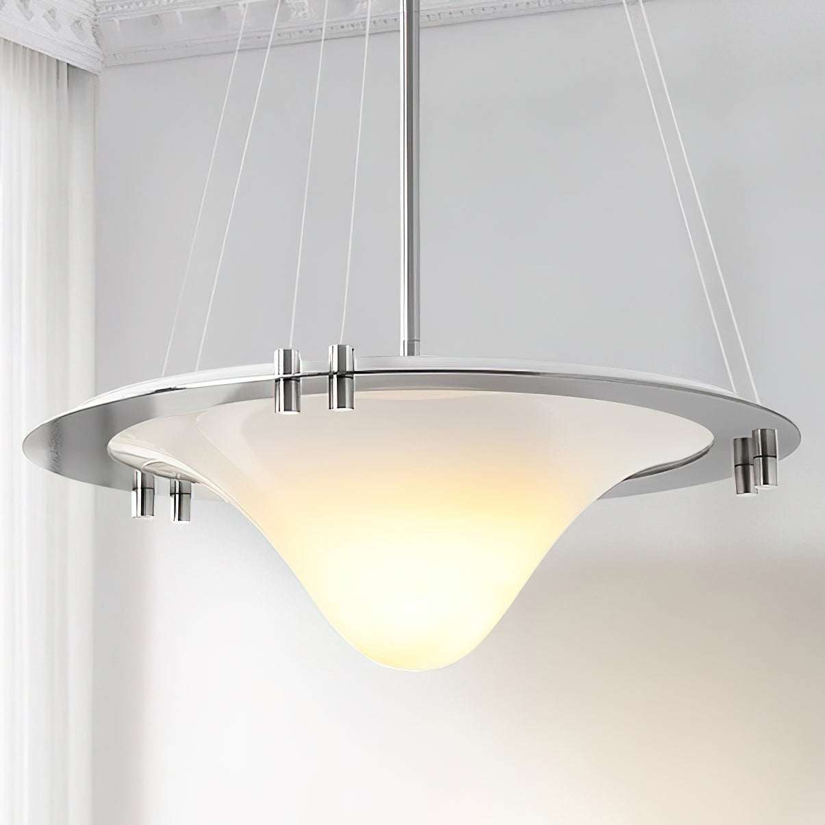 Modern Bento Pendant Light - Handcrafted Japanese Style Hanging Lamp for Dining Room, Kitchen Island, or Bedroom Lighting - Energy Efficient LED Ceiling Light Fixture with Warm White Glow