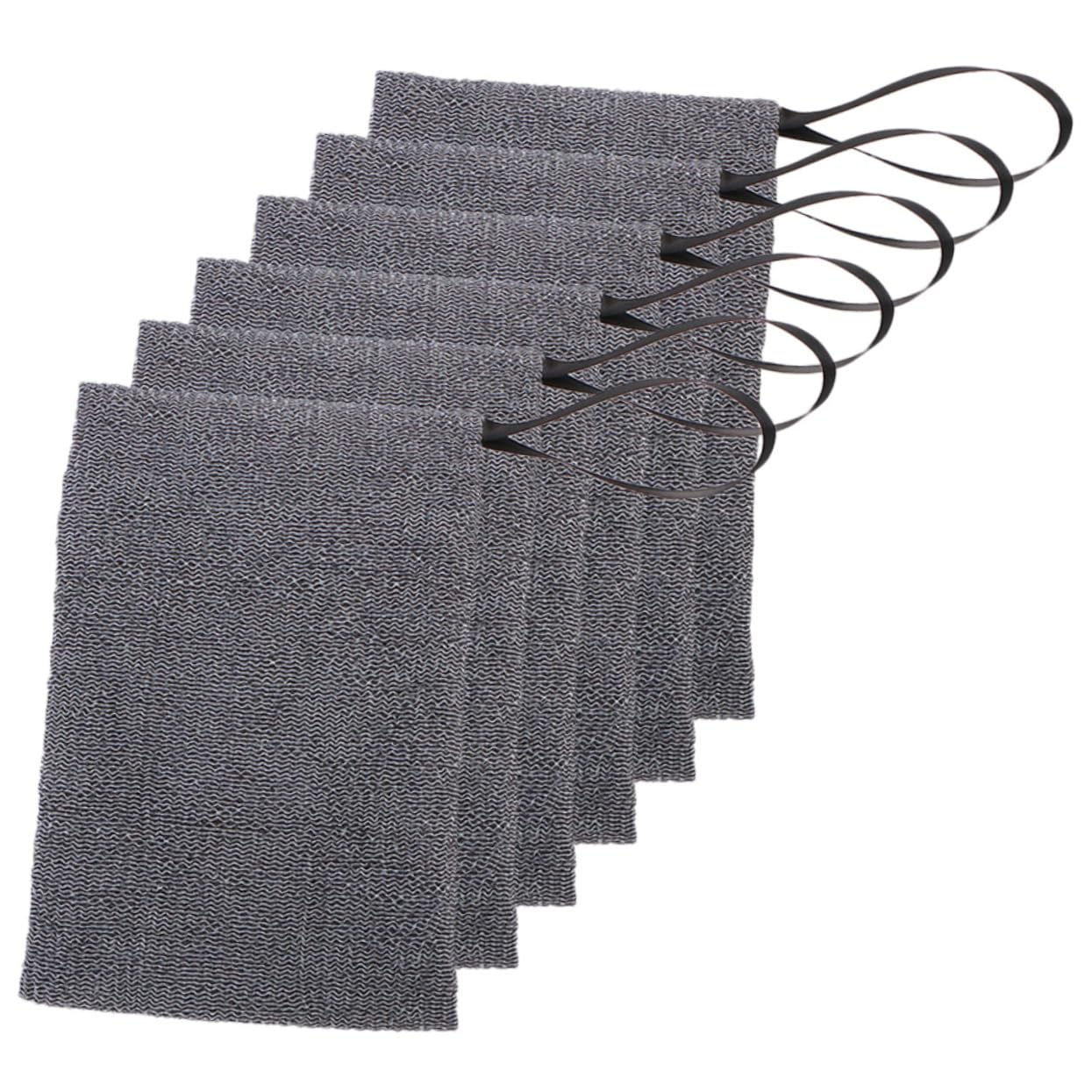 6-Pack Grey Nylon Soap Sponges for Face & Body Wash - Exfoliating Bath Sponge, Travel Soap Saver Pouch, Foaming Soap Holder - Perfect for Shower, Travel & Sensitive Skin Care