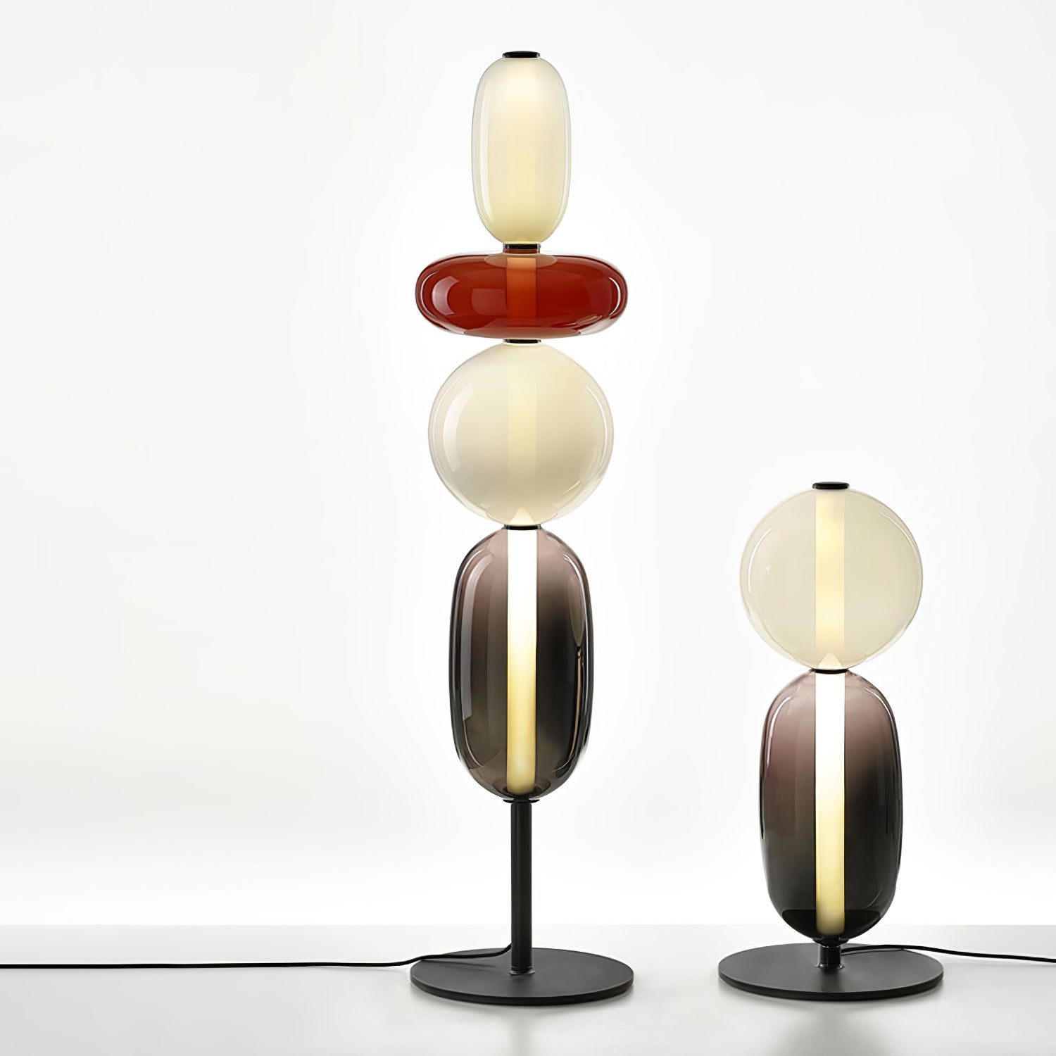 Elegant Candied Glass Table Lamp - Modern Home Decor for Living Room, Bedroom & Office - Soft Ambient Lighting for Relaxation & Cozy Atmosphere
