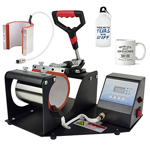 MYSUB Mug Press Machine with 2 Detachable Sublimation Mats - Compatible with 7oz to 18oz Mugs, Tumblers & Glass Cans - Perfect for DIY Sublimation Printing, Custom Gifts & Small Business Projects