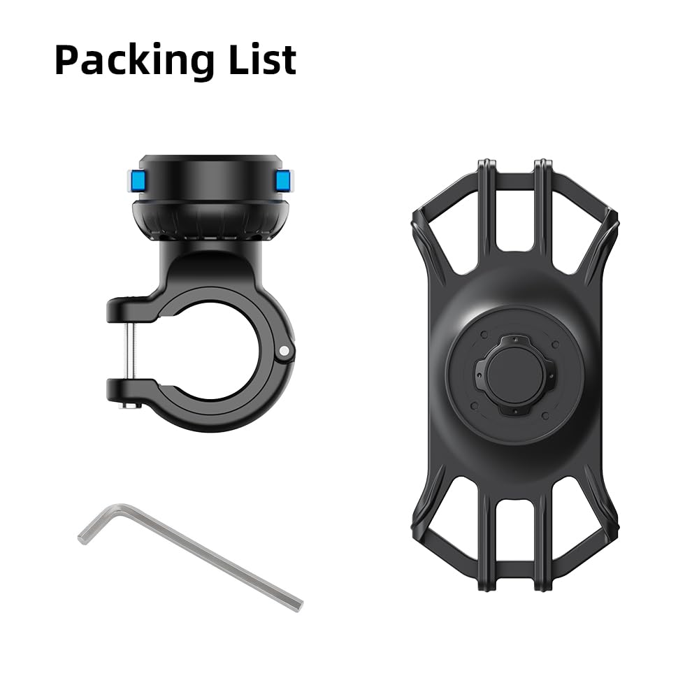 **Upgrade Bike Phone Mount - Magnetic Cell Phone Holder for Bicycle & Scooter Handlebar - Compatible with iPhone 16/15/14/13 Pro Max, Samsung Galaxy & More - Secure & Adjustable (Black & Blue) - Perfect for Cycling, Commuting & Outdoor Adventures**