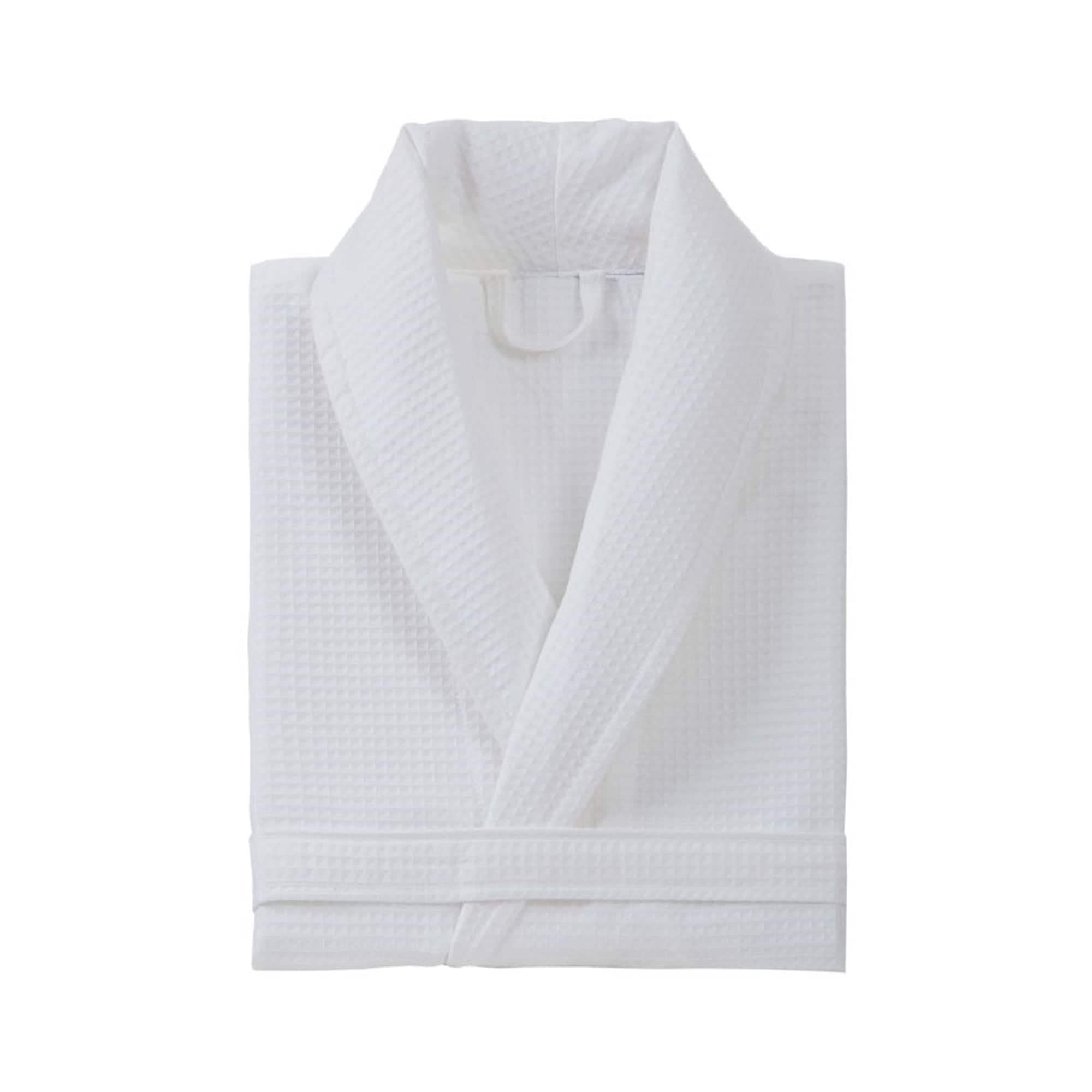 Premium 100% Turkish Cotton Waffle Weave Bathrobe for Men & Women - Soft, Absorbent, LXL Size - Perfect for Spa, Hotels, and Cozy Home Relaxation