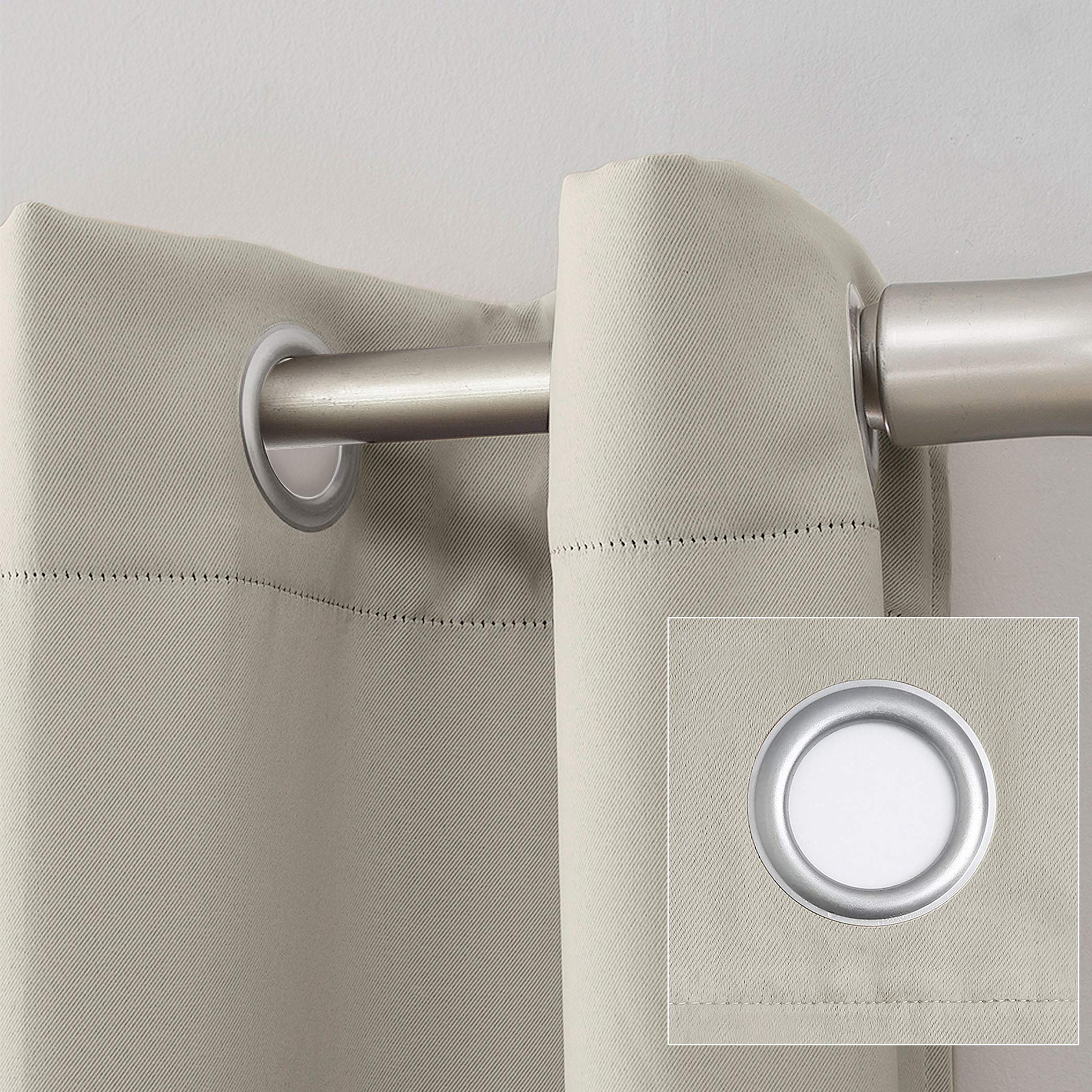 Sun Zero Soho 2-Pack Blackout Energy Efficient Grommet Curtain Panels - 54