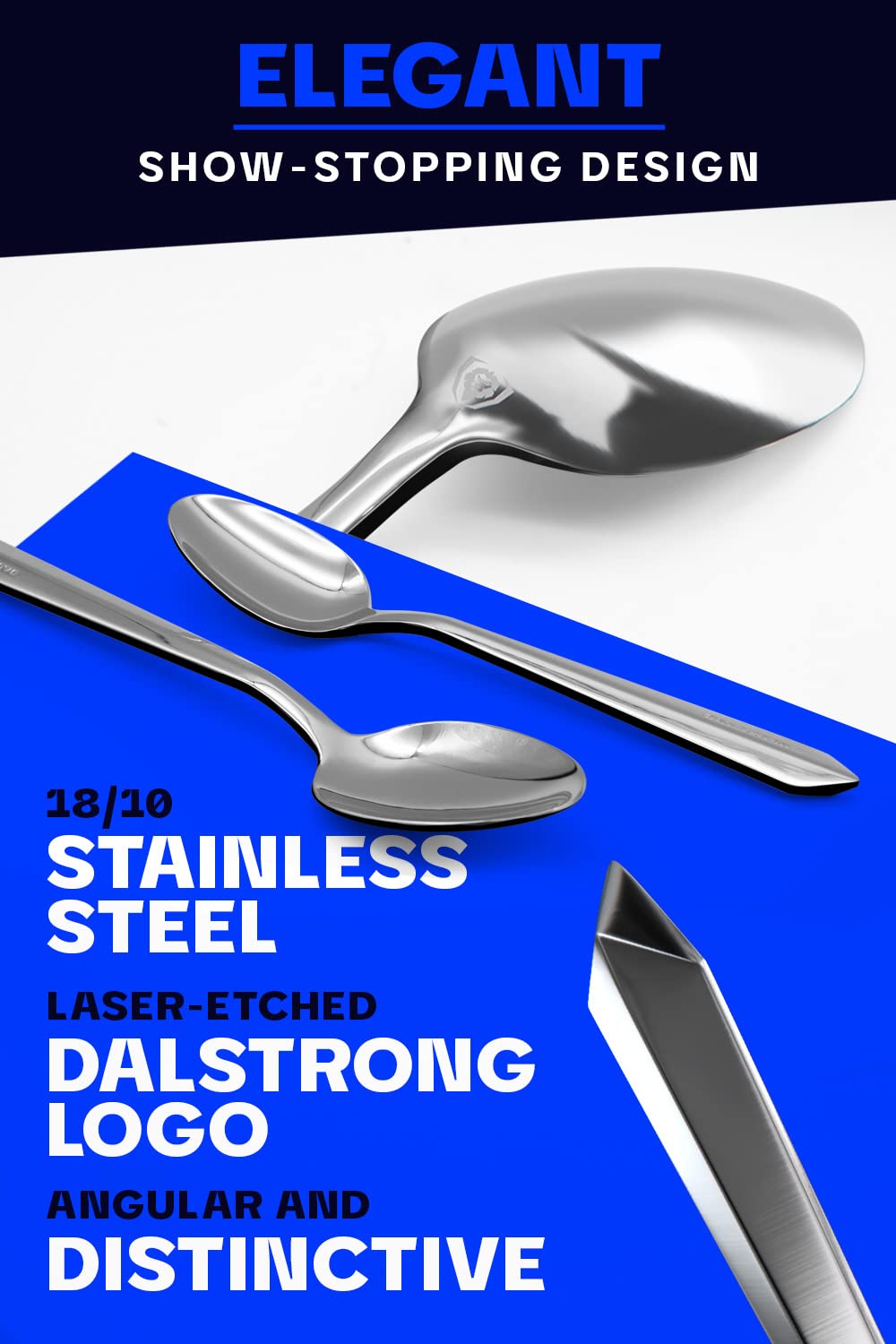 Premium DALSTRONG 20-Piece Flatware Cutlery Set - High-Carbon Stainless Steel Silverware (4 Dinner Knives, Forks, Spoons + Dessert Forks & Spoons) - Elegant Tableware for 4 - Perfect for Dinner Parties, Weddings & Holiday Gatherings