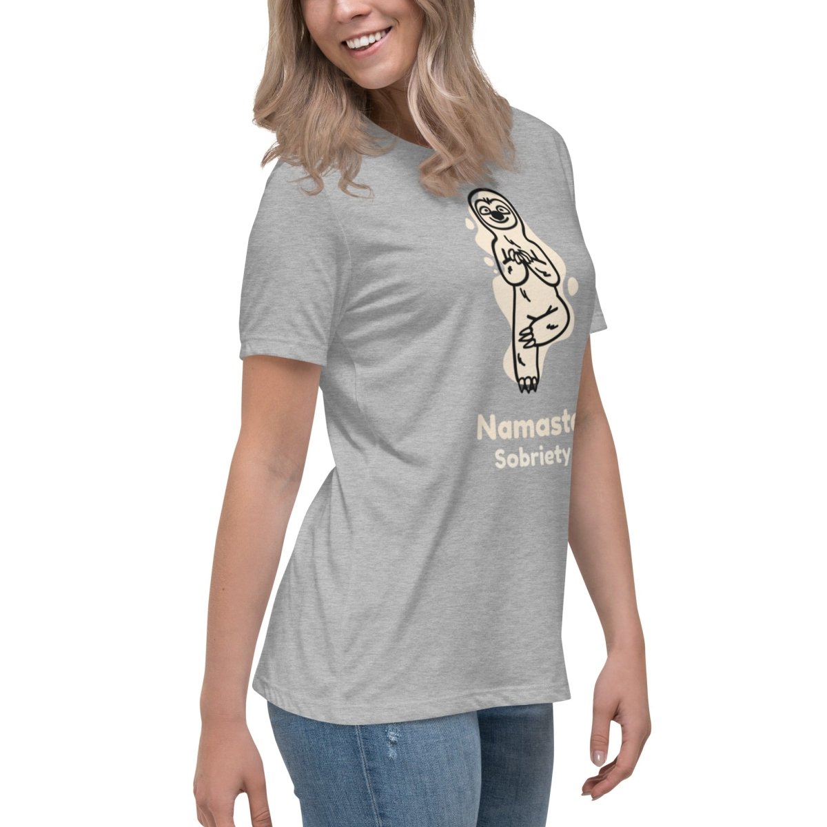 Women's Harmony Sloth Relaxed T-Shirt - Soft & Comfortable Casual Tee for Everyday Wear, Lounge & Outings