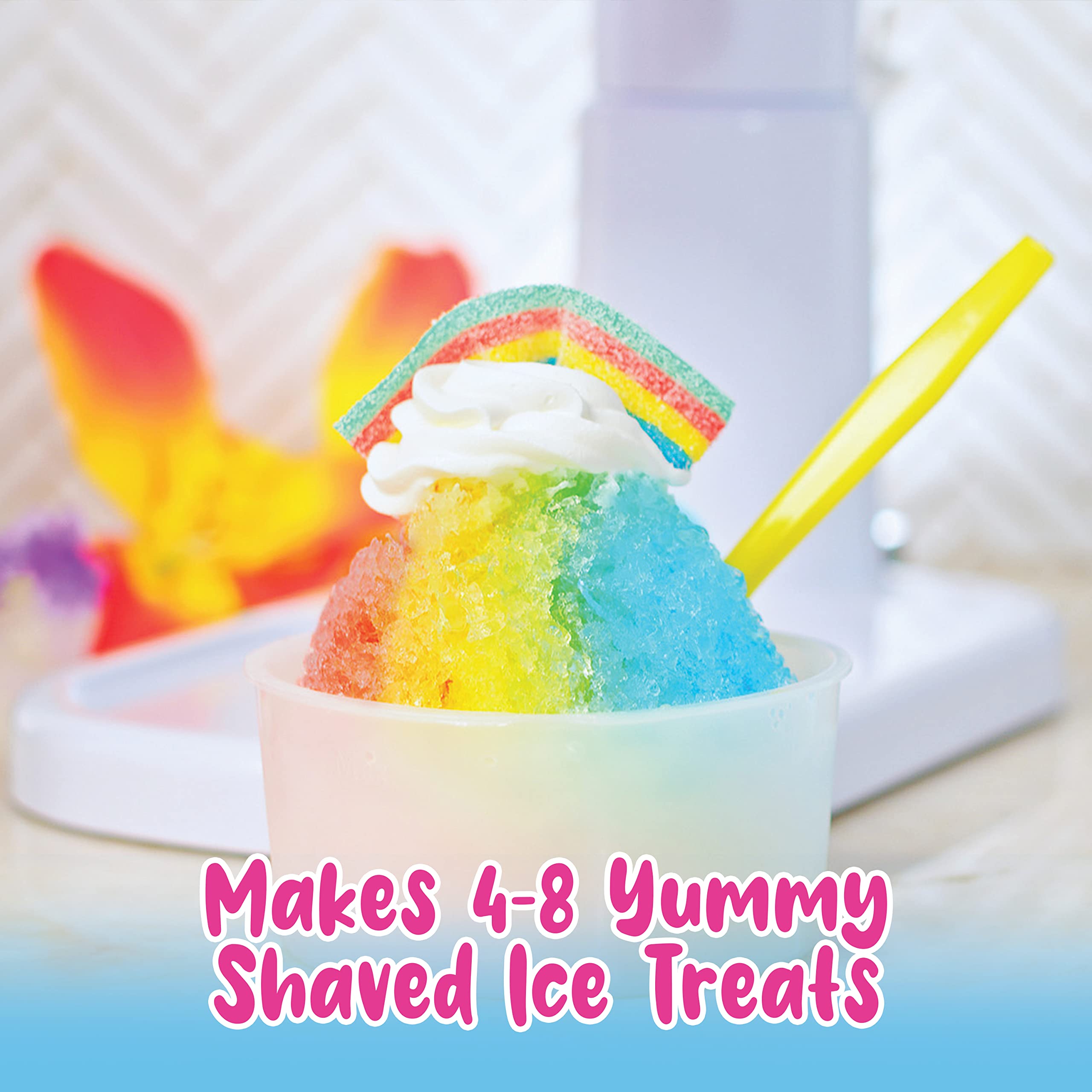 Hawaiian Shaved Ice Machine S777 - HomePro Commercial Ice Shaver with 3 Flavor Snow Cone Syrup Pack & Party Accessories - Perfect for Summer Parties, Kids Events & Frozen Treat Business