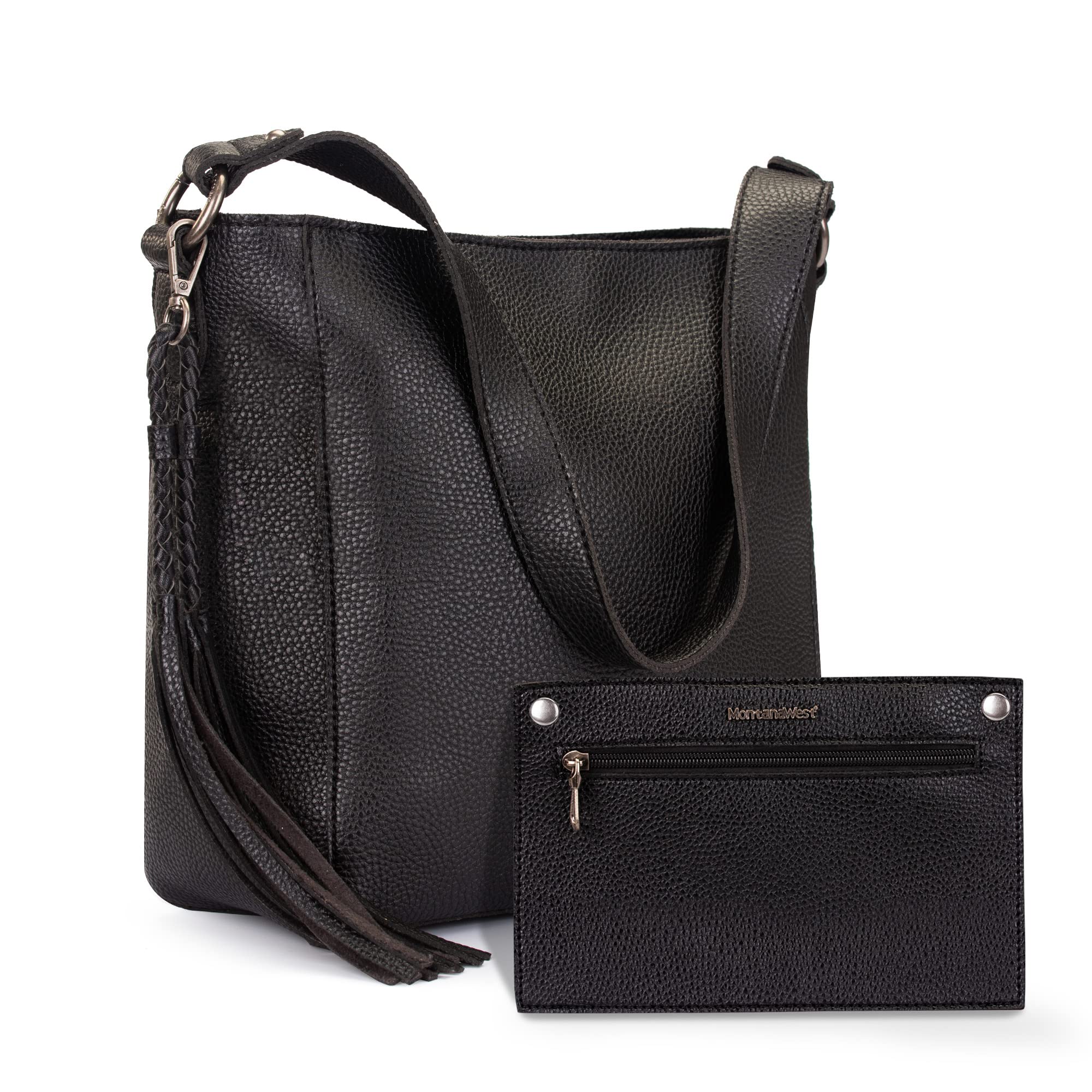 Stylish Vegan Leather Hobo Shoulder Bags for Women - Large Bucket Tote with Detachable Wallet | Perfect for Work, Travel & Everyday Use