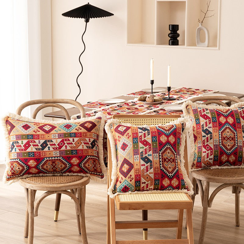 Bohemian Decorative Throw Pillows for Couch & Sofa - Oriental Geometric Living Room Accent Pillows - Perfect for Bedroom, Lounge & Home Decor